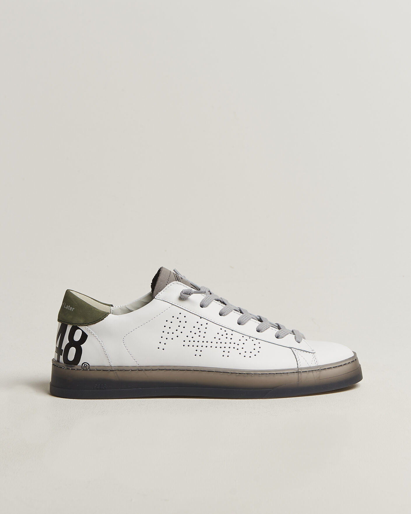 Homme | Baskets | P448 | Jack Leather Sneaker White/Grey