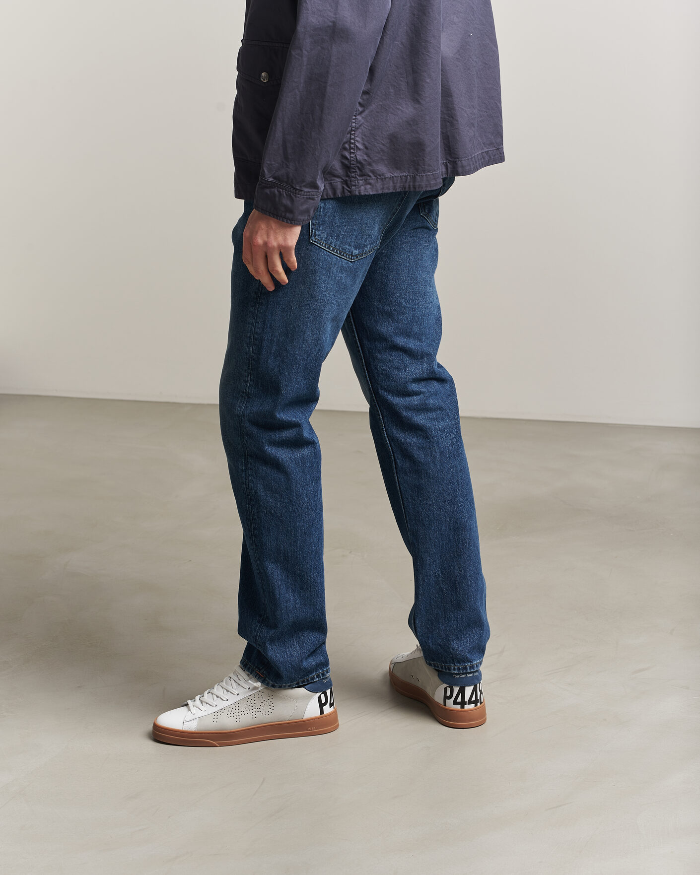 Homme | Baskets | P448 | Jack Leather Sneaker White/Navy