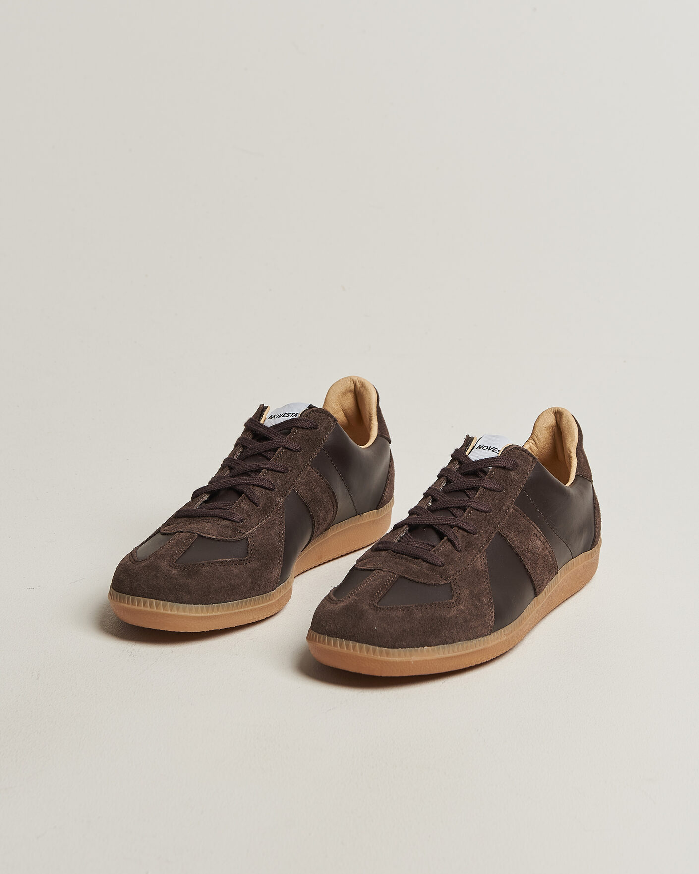 Homme | Baskets | Novesta | German Army Trainer Dark Brown