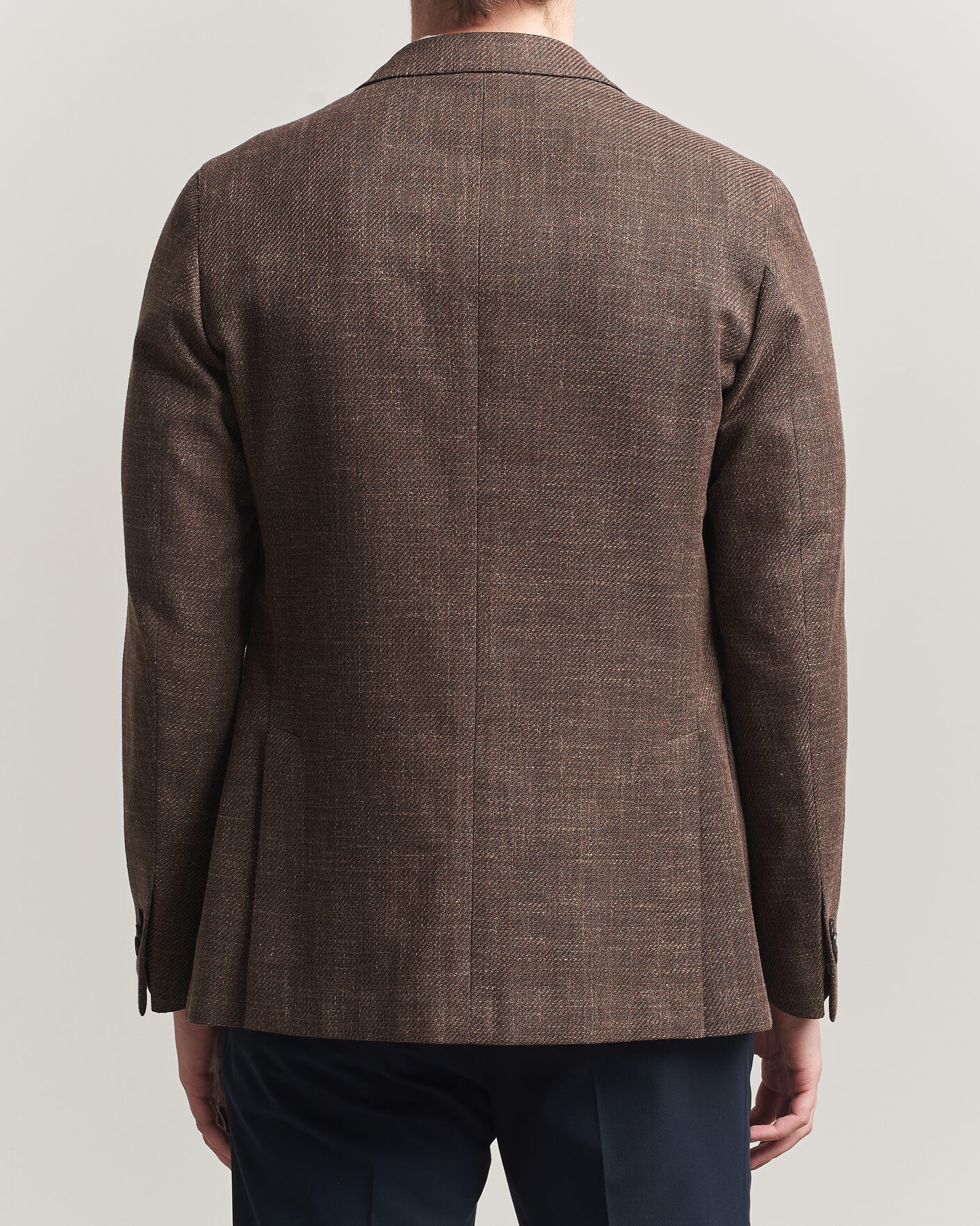 Homme | Blazers | Incotex | Structured Cotton Blazer Dark Brown
