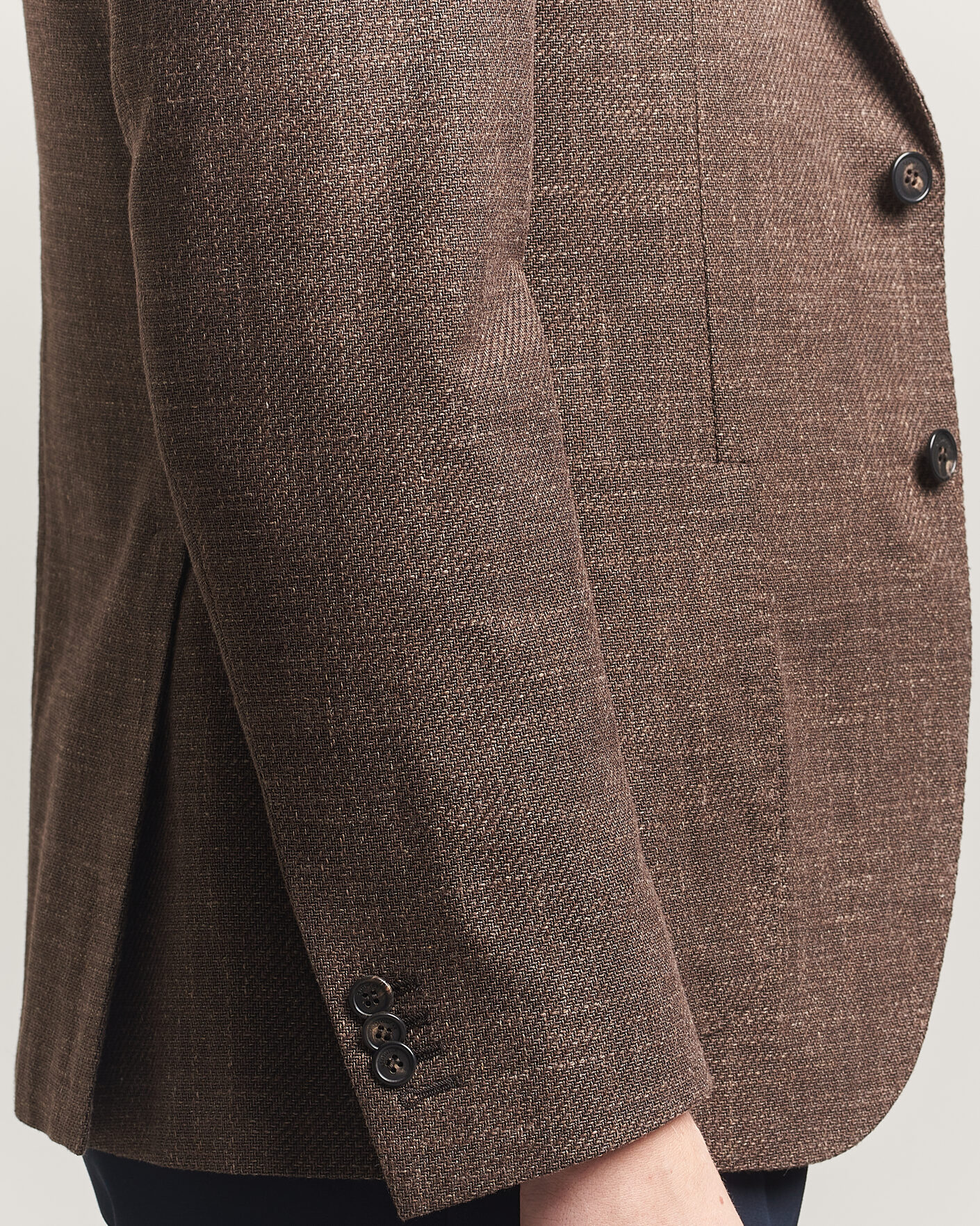 Homme | Blazers | Incotex | Structured Cotton Blazer Dark Brown