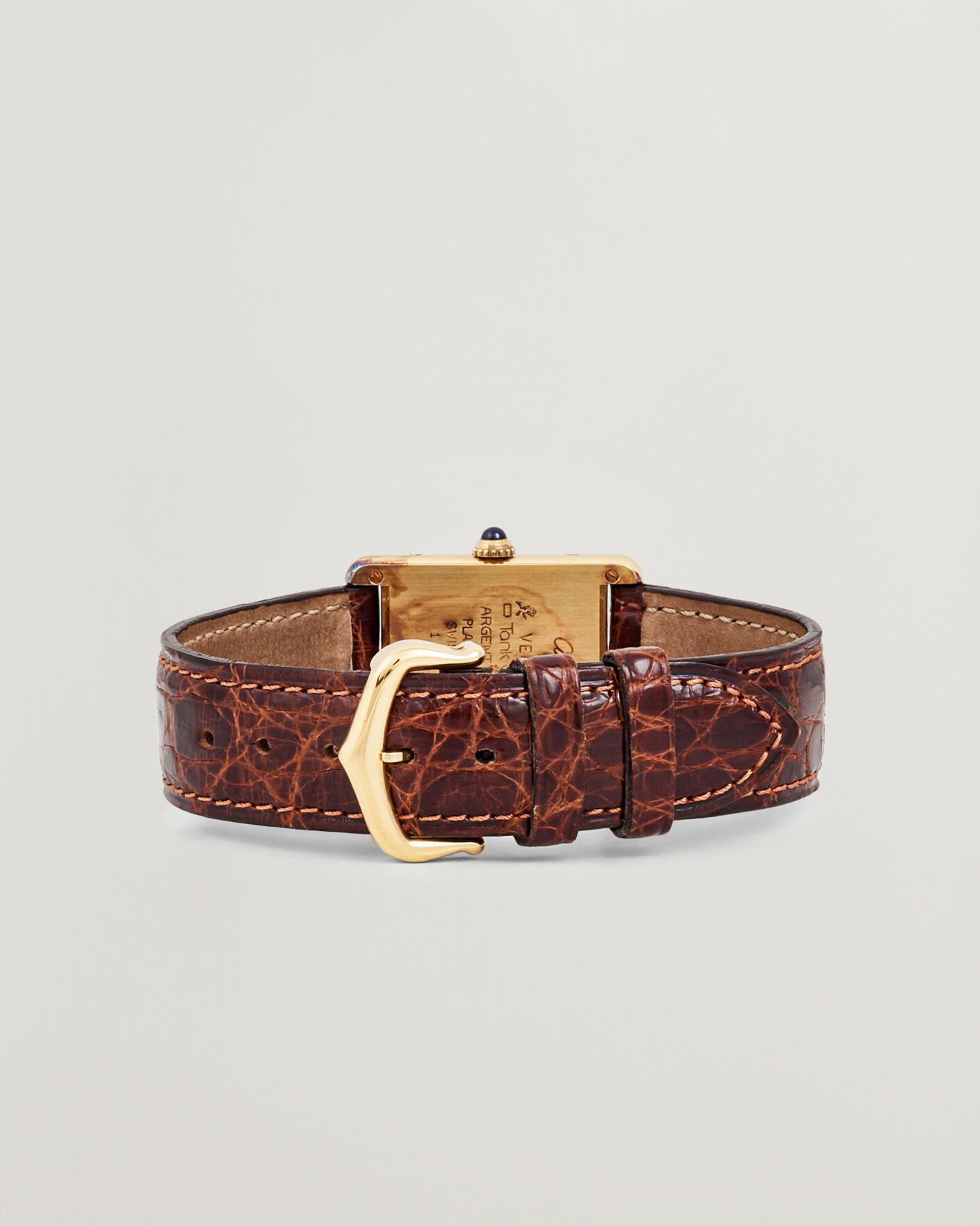 Homme | Pre-Owned & Vintage Watches | Cartier Pre-Owned | Tank Vermeil 