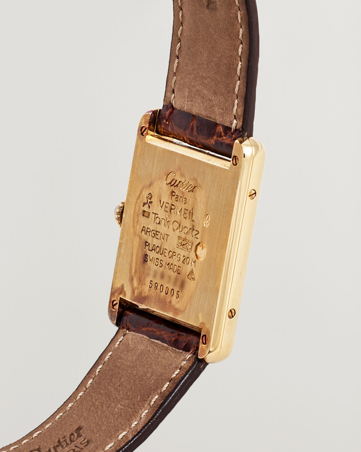 Homme | Pre-Owned & Vintage Watches | Cartier Pre-Owned | Tank Vermeil 