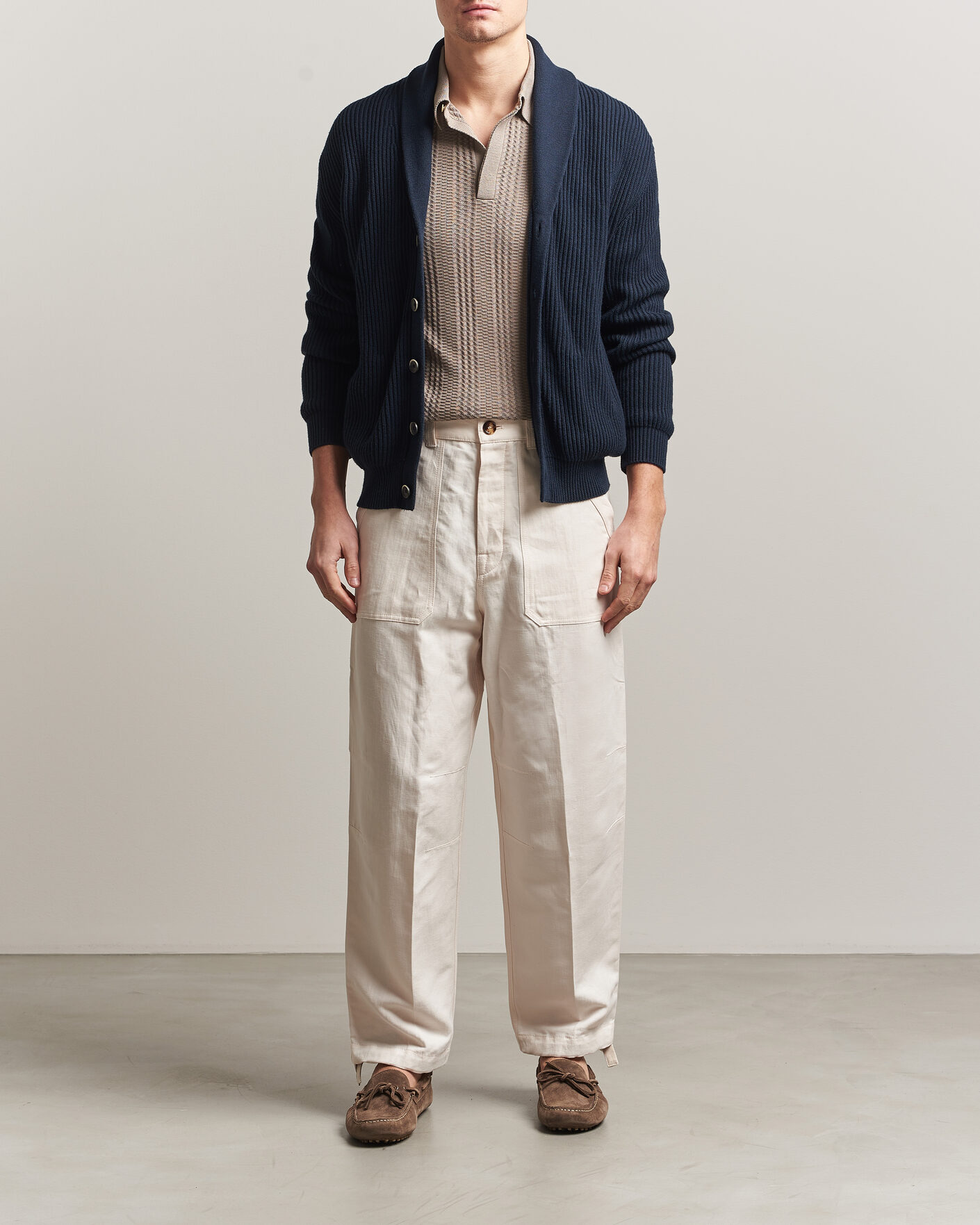Homme | Pantalons | Brunello Cucinelli | Linen Casual Pants Off White