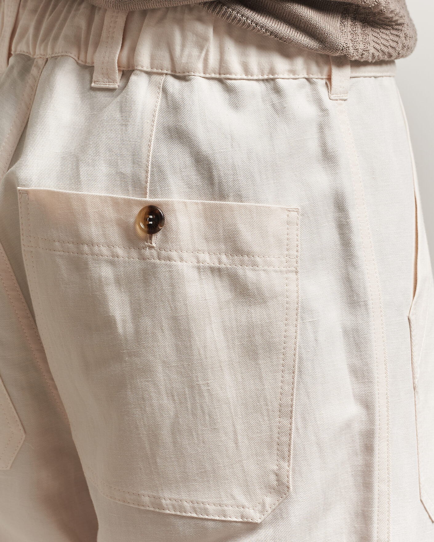 Homme | Pantalons | Brunello Cucinelli | Linen Casual Pants Off White