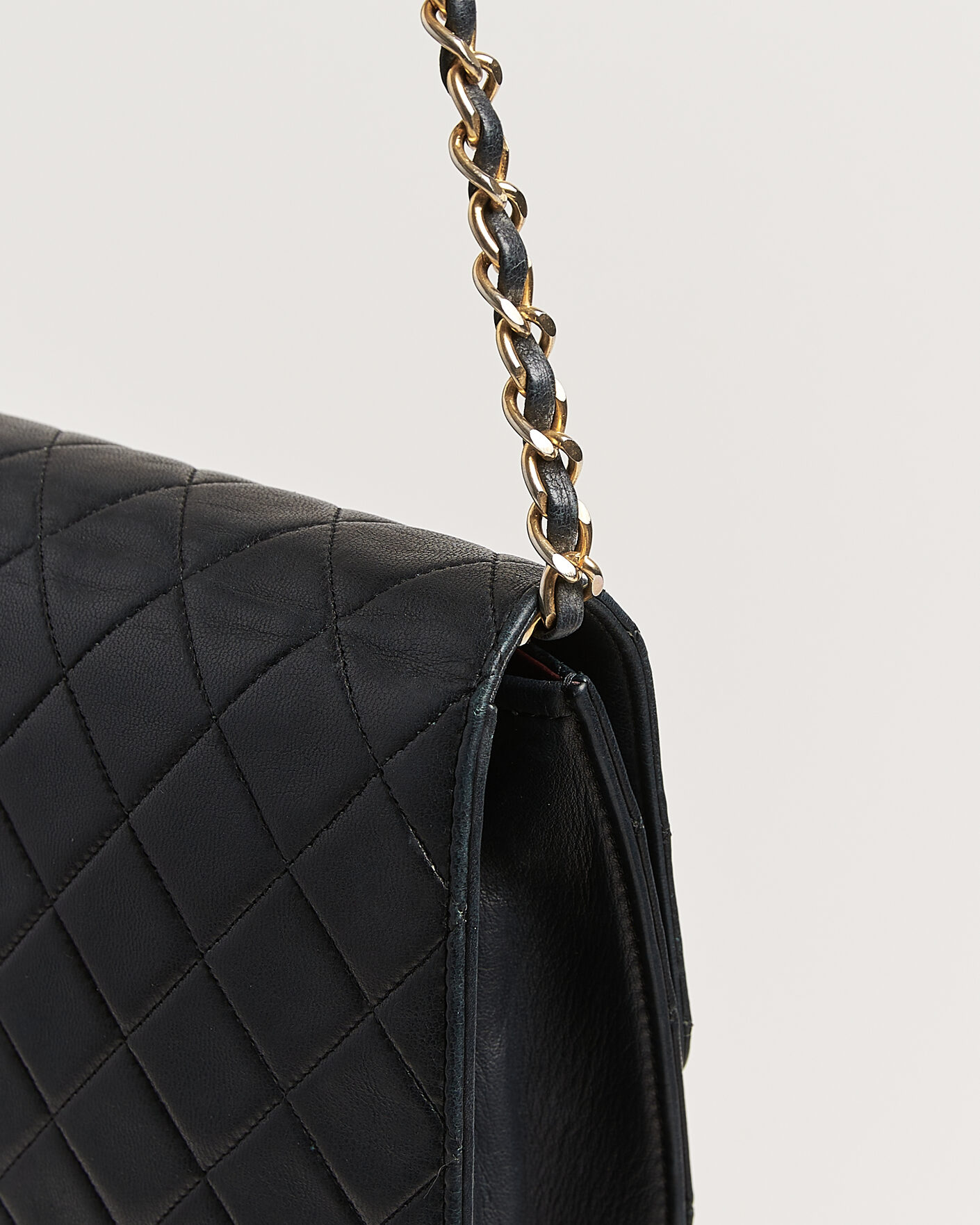 Homme | Pre-Owned & Vintage Bags | Chanel Pre-Owned | Single Flap Bag Black