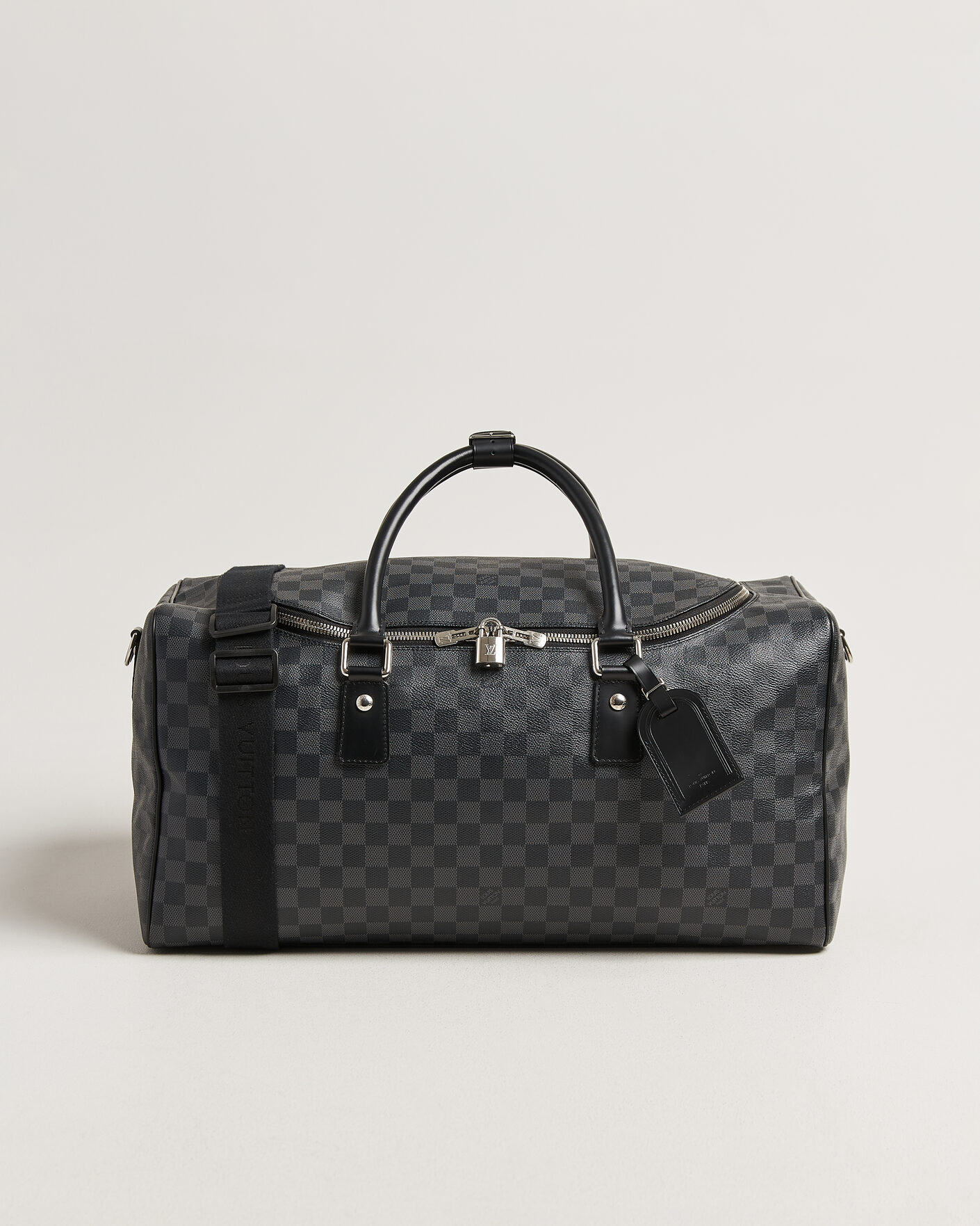 Homme | Pre-Owned & Vintage Bags | Louis Vuitton Pre-Owned | Roadster 50 Damier Graphite