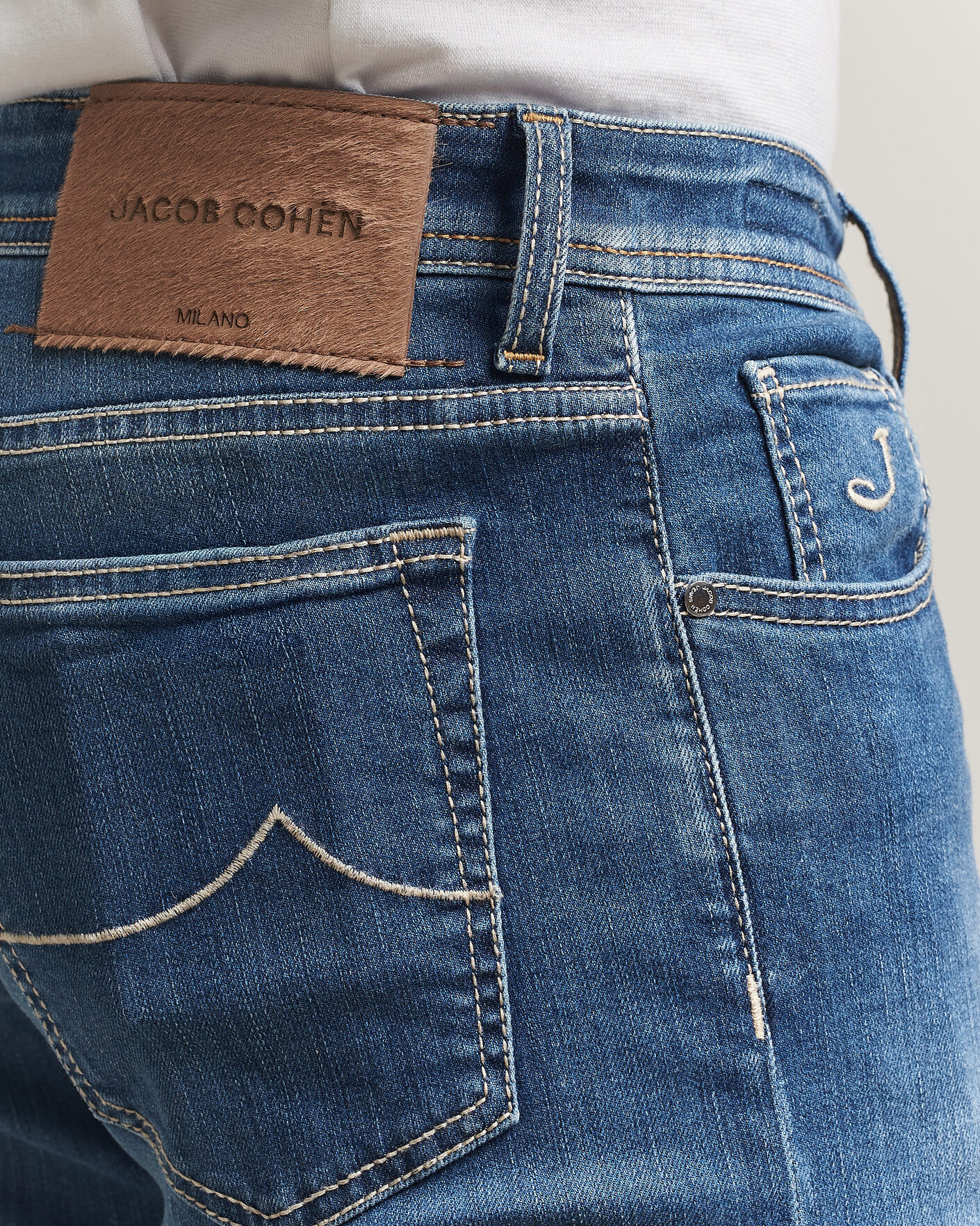 Homme | Jeans | Jacob Cohën | Bard Slim Fit Super Stretch Jeans Light Vintage