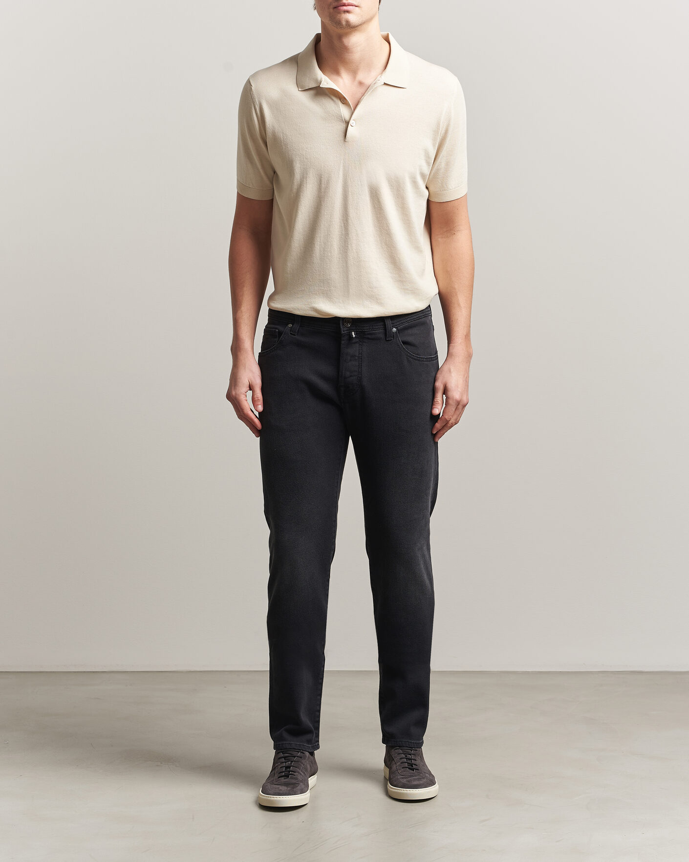 Homme | Pantalons | Jacob Cohën | Nick Slim Fit Power Stretch Jeans Medium Black Wash