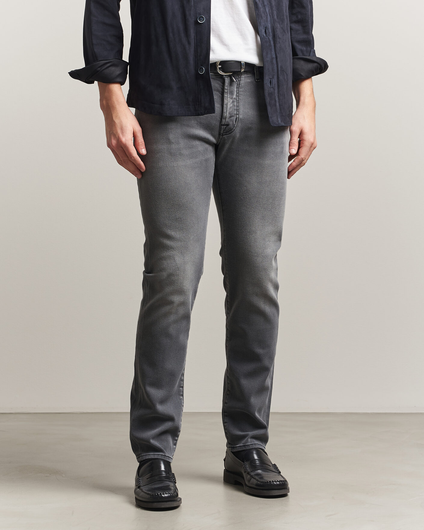 Homme | Pantalons | Jacob Cohën | Nick Slim Fit Power Stretch Jeans Light Black Wash