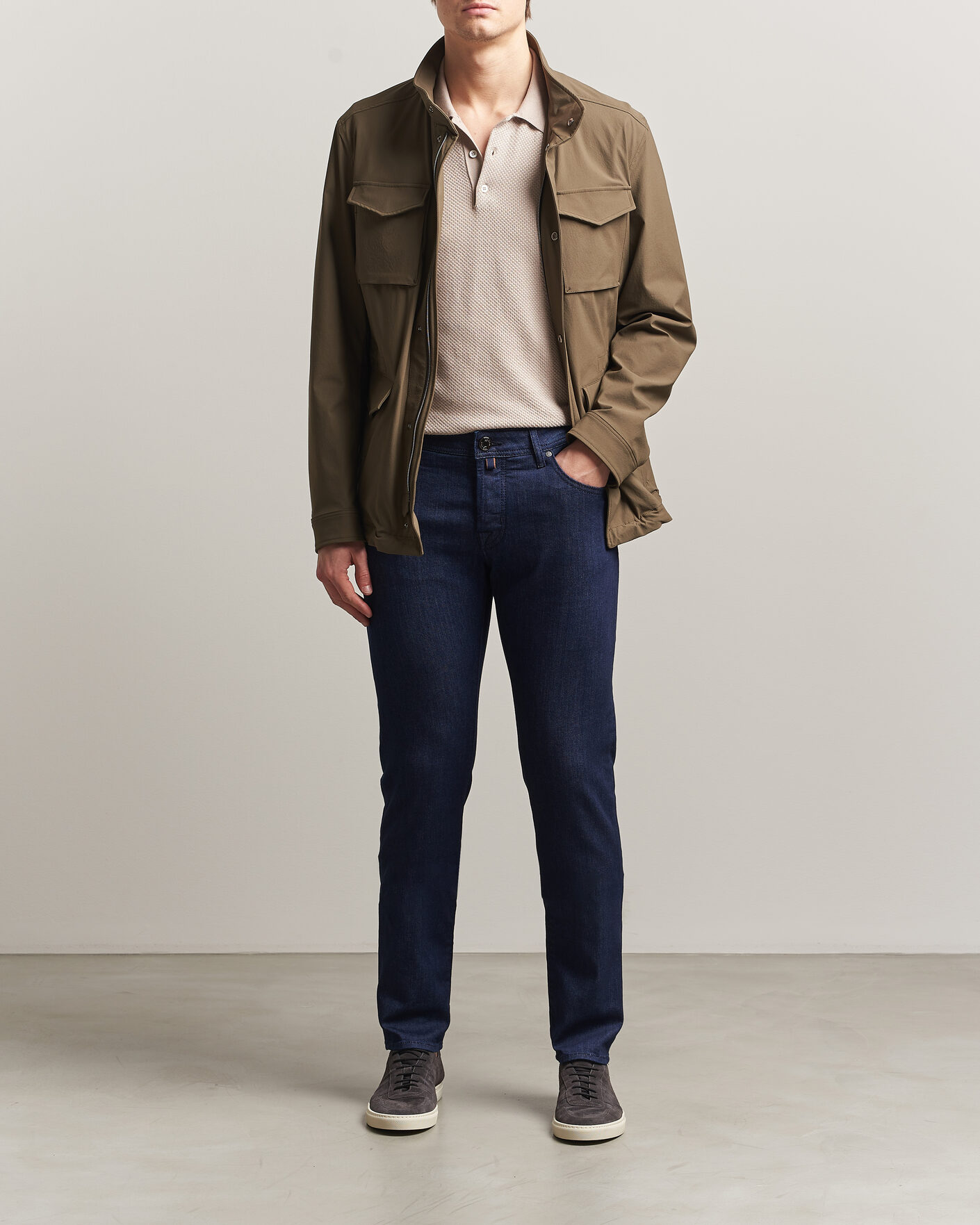 Homme | Jeans | Jacob Cohën | Nick Slim Fit Super Stretch Jeans Rinse Wash