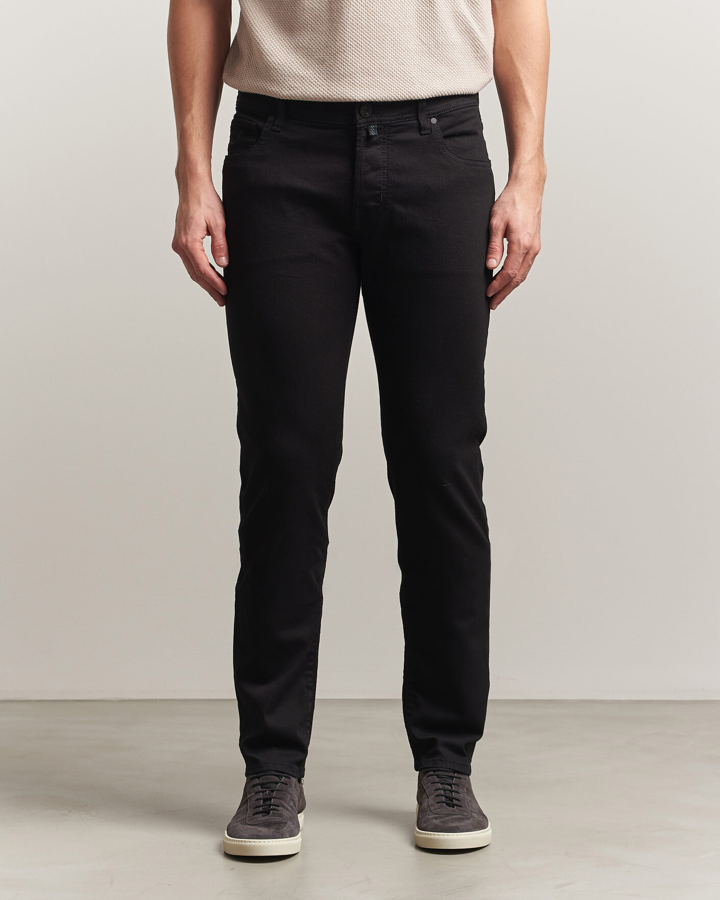 Homme | Pantalons | Jacob Cohën | Nick Slim Fit Stretch Stay Black Jeans Rinse Wash