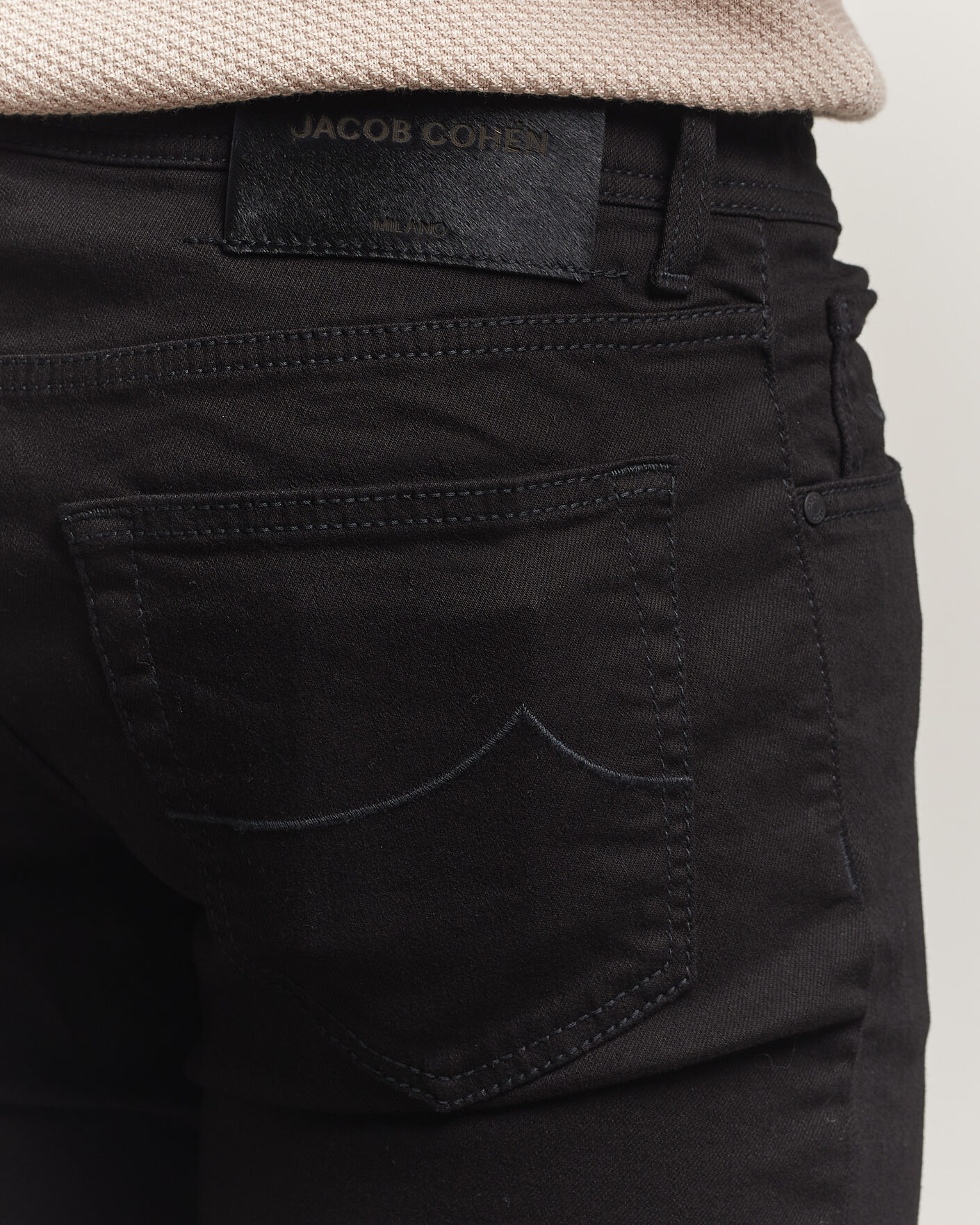 Homme | Pantalons | Jacob Cohën | Nick Slim Fit Stretch Stay Black Jeans Rinse Wash