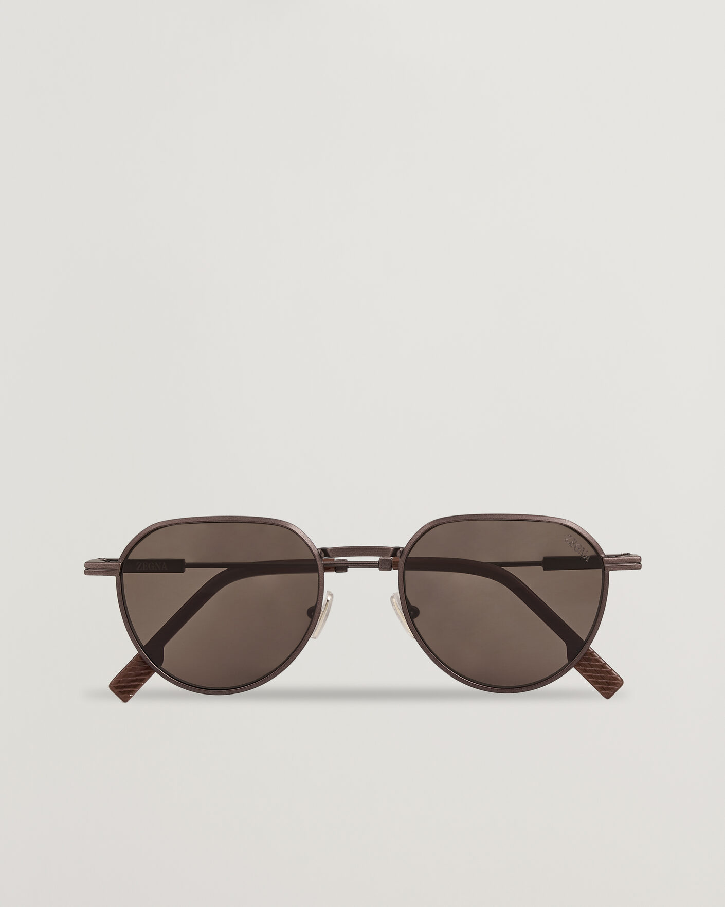 Homme | Lunettes De Soleil | Zegna | EZ0297 Sunglasses Dark Bronze