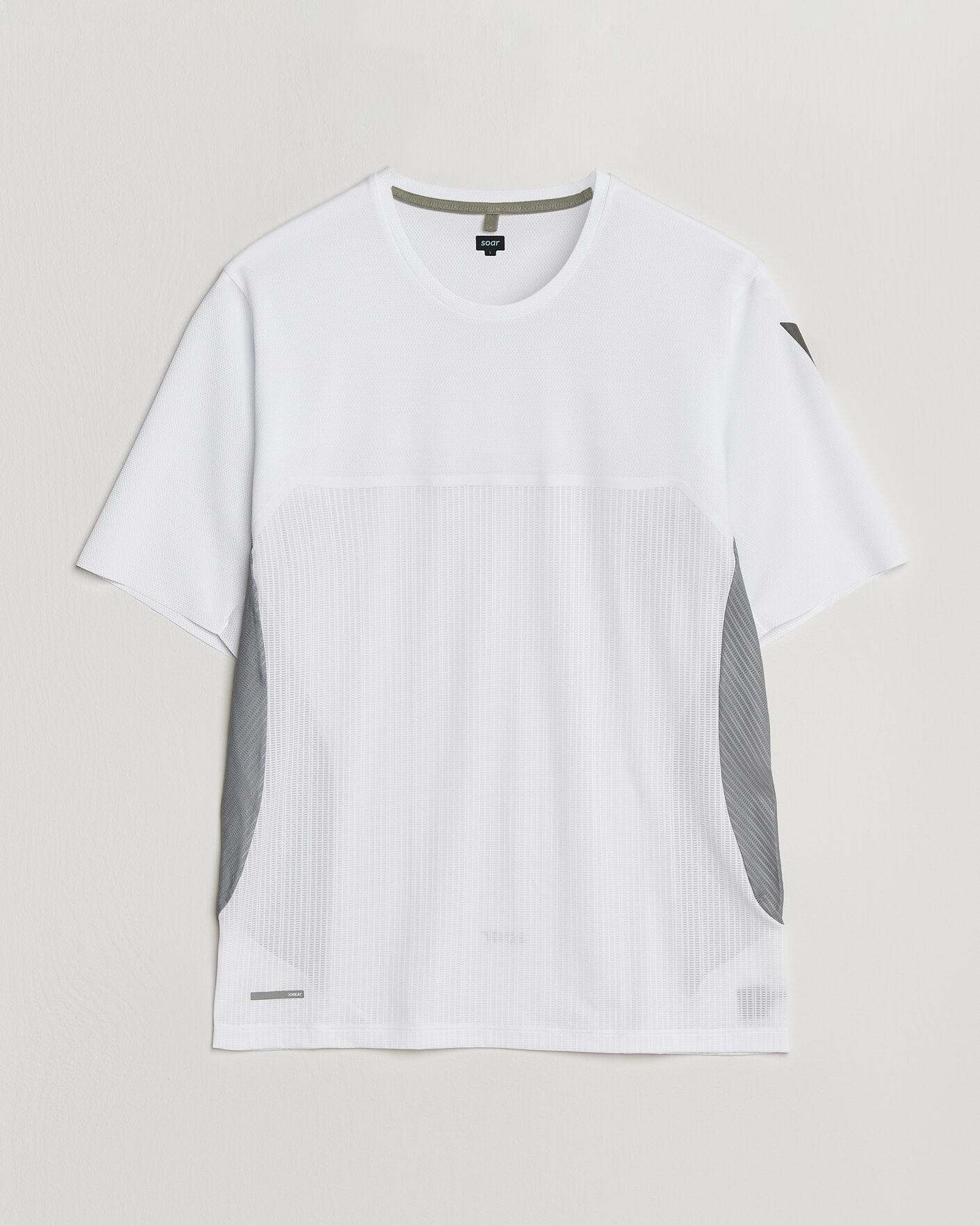 Homme | T-shirts | SOAR Running | Hot Weather Tee White/Silver