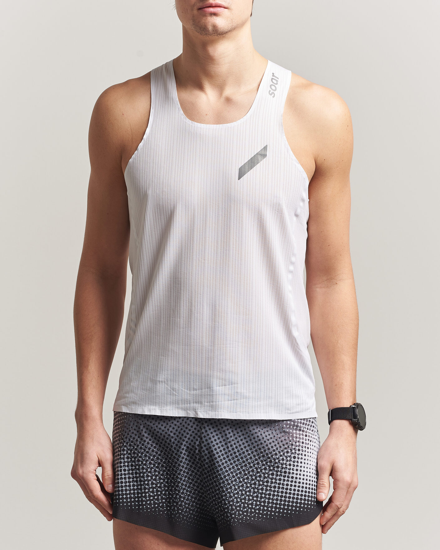 Homme | T-shirts | SOAR Running | Race Vest White