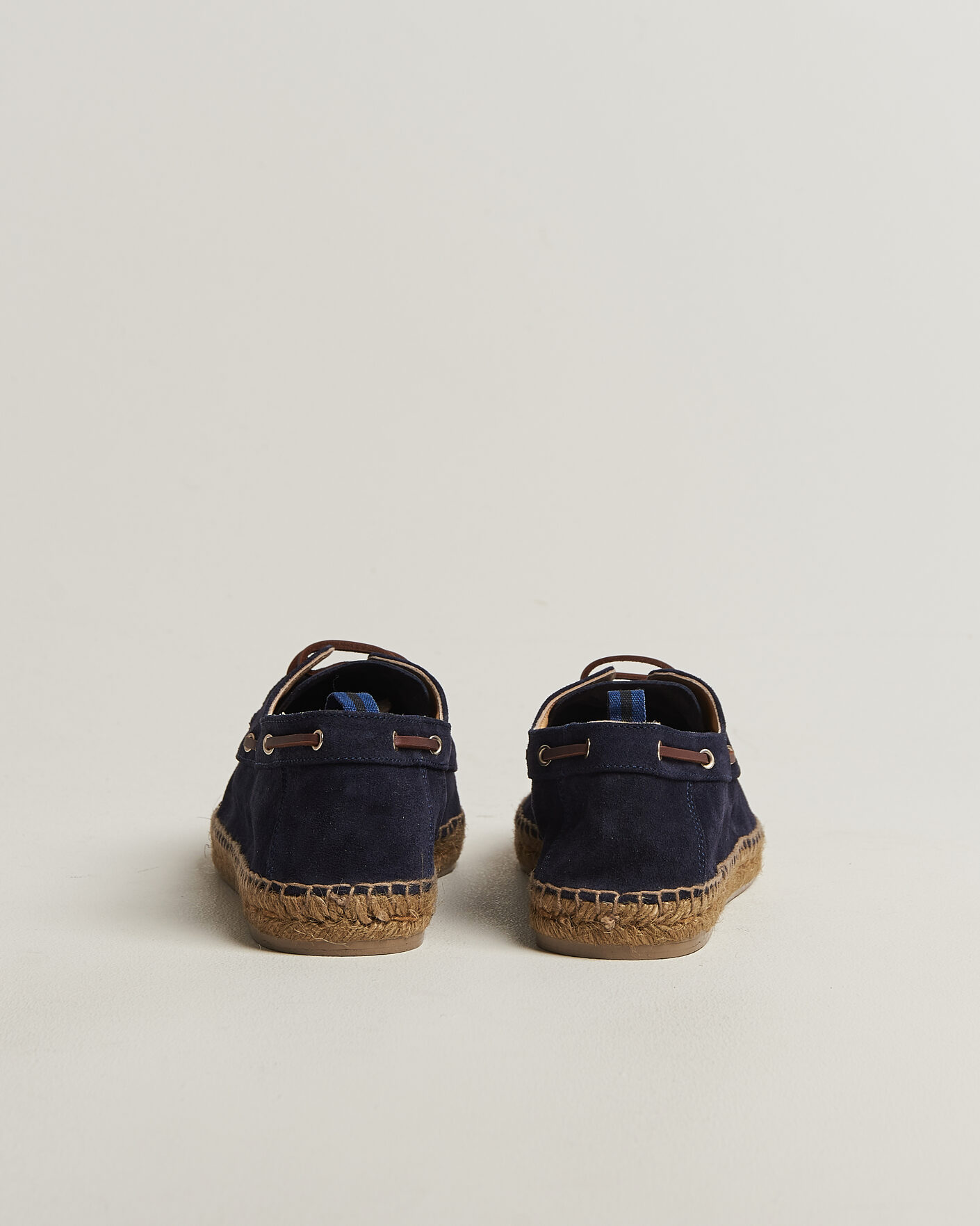 Homme | Espadrilles | Castañer | Nemo Casual Suede Boat Shoe Azul Oscuro