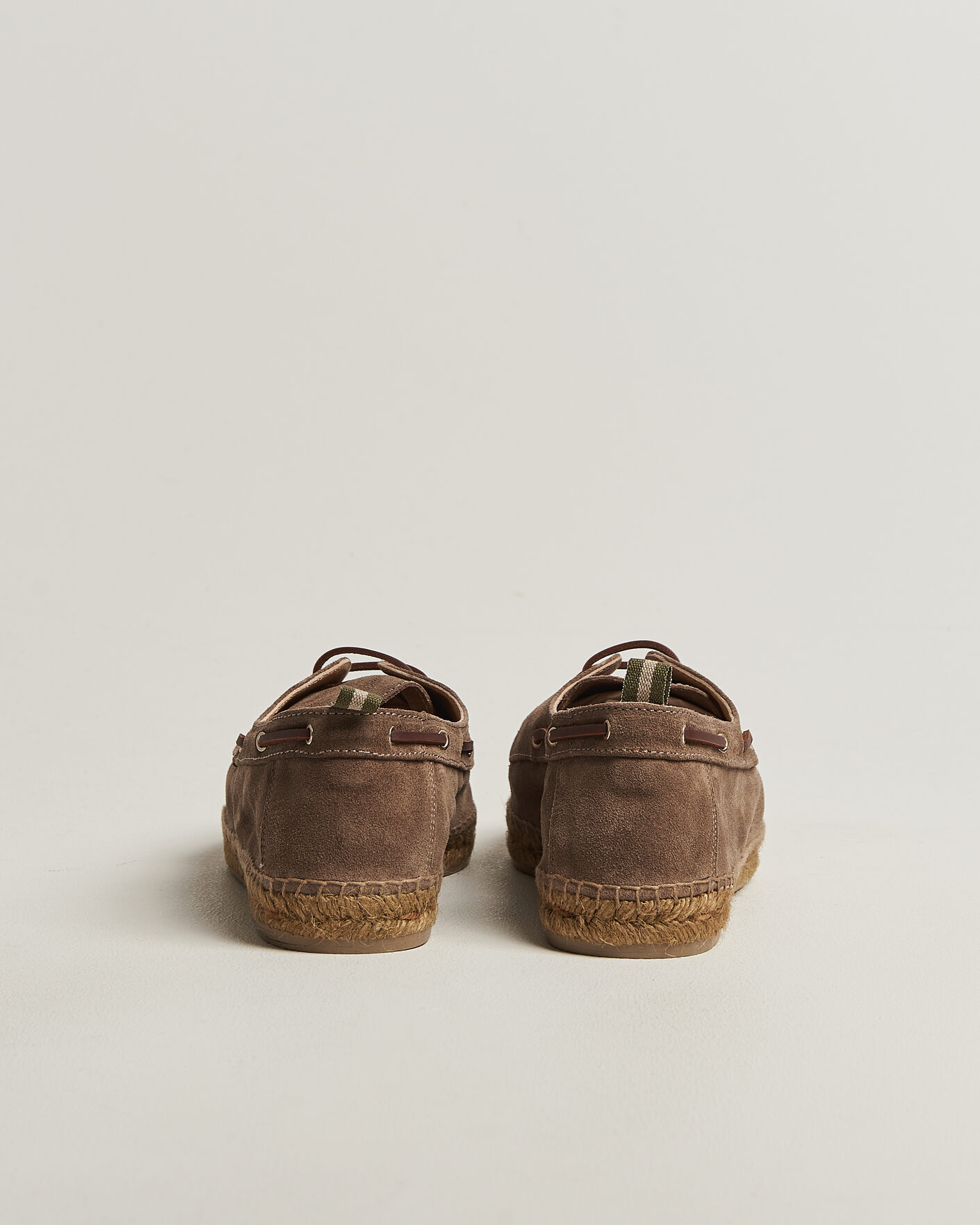 Homme | Espadrilles | Castañer | Nemo Casual Suede Boat Shoe Topo