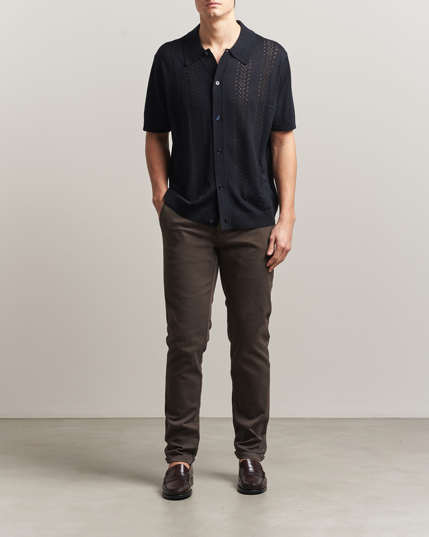 Homme | Pantalons | Tramarossa | Luis Superstrech Cotton Chino Coffee