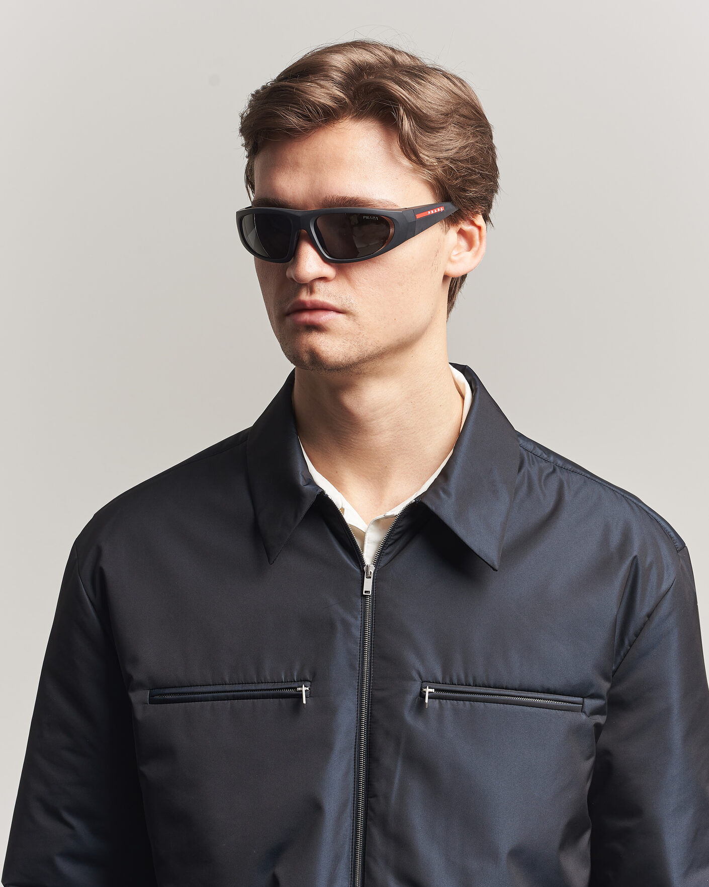 Homme | Lunettes De Soleil | Prada Linea Rossa | 0PS B03S Sunglasses Matte Black