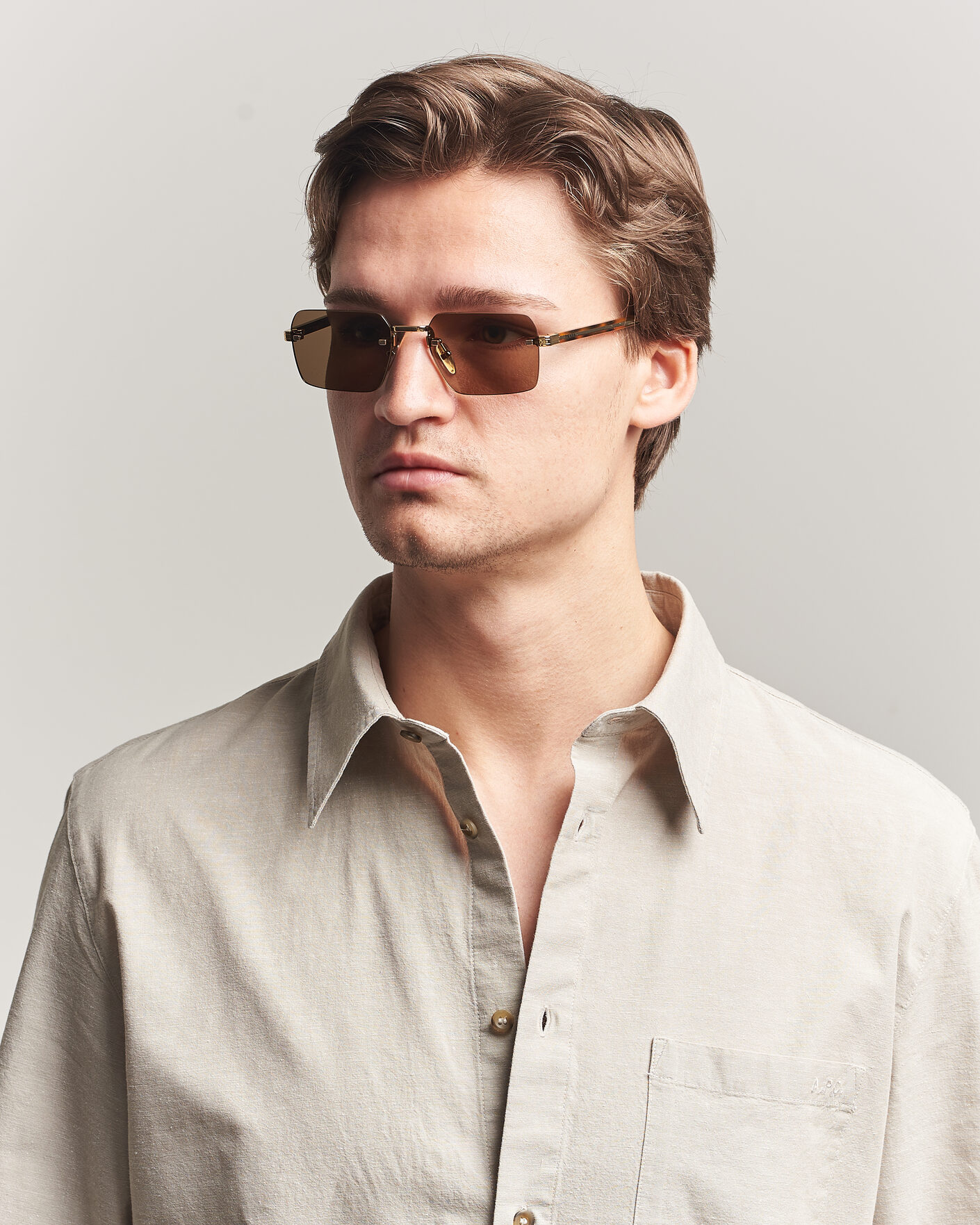Homme | Lunettes De Soleil | Prada Eyewear | 0PR D55S Sunglasses Gold