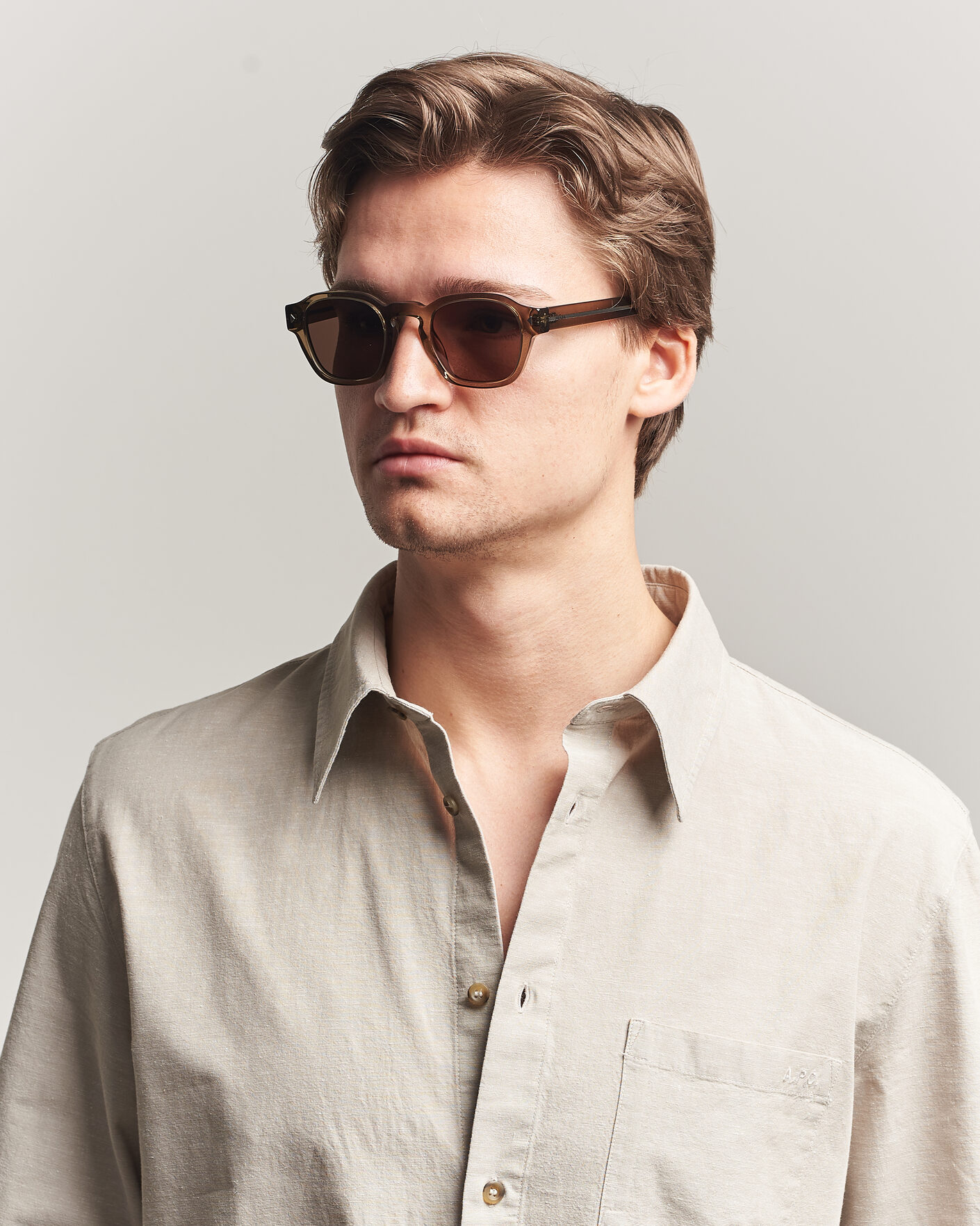 Homme | Lunettes De Soleil | Prada Eyewear | 0PR A16S Sunglasses Transparent Terra