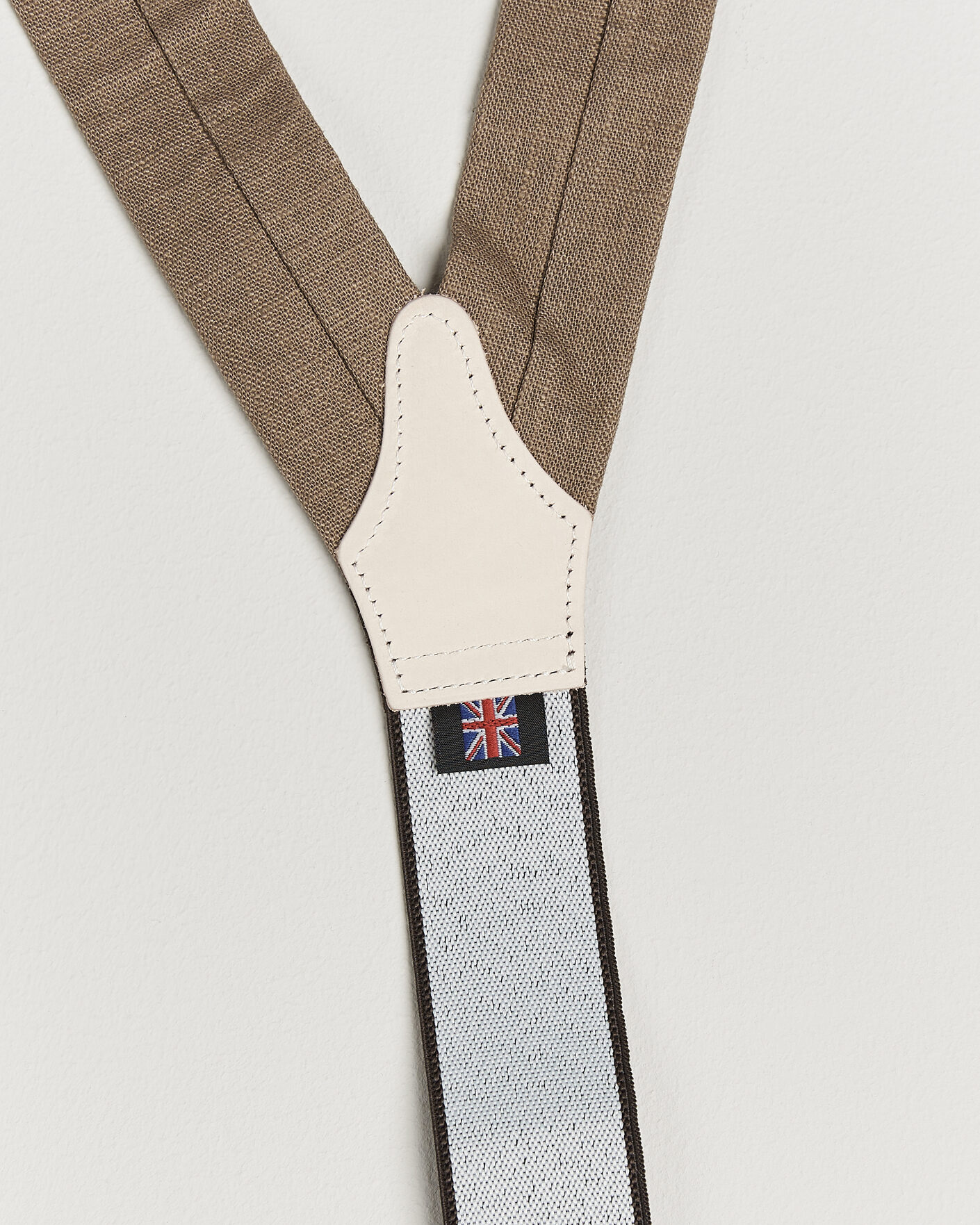 Homme | Bretelles | Albert Thurston | Linen Braces Acorn Brown