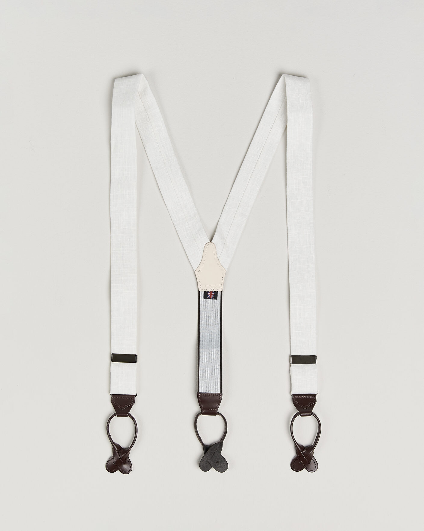 Homme | Bretelles | Albert Thurston | Linen Braces Ivory