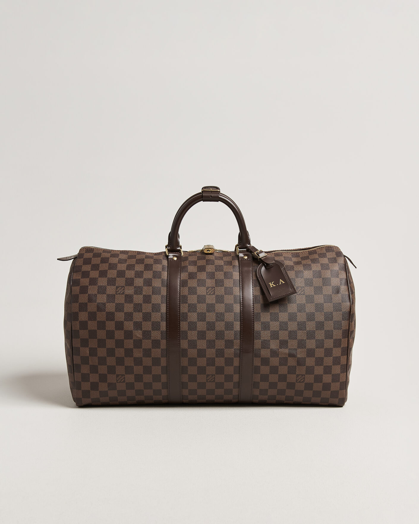 Homme | Pre-Owned & Vintage Bags | Louis Vuitton Pre-Owned | Keepall 50 Damier Ebene