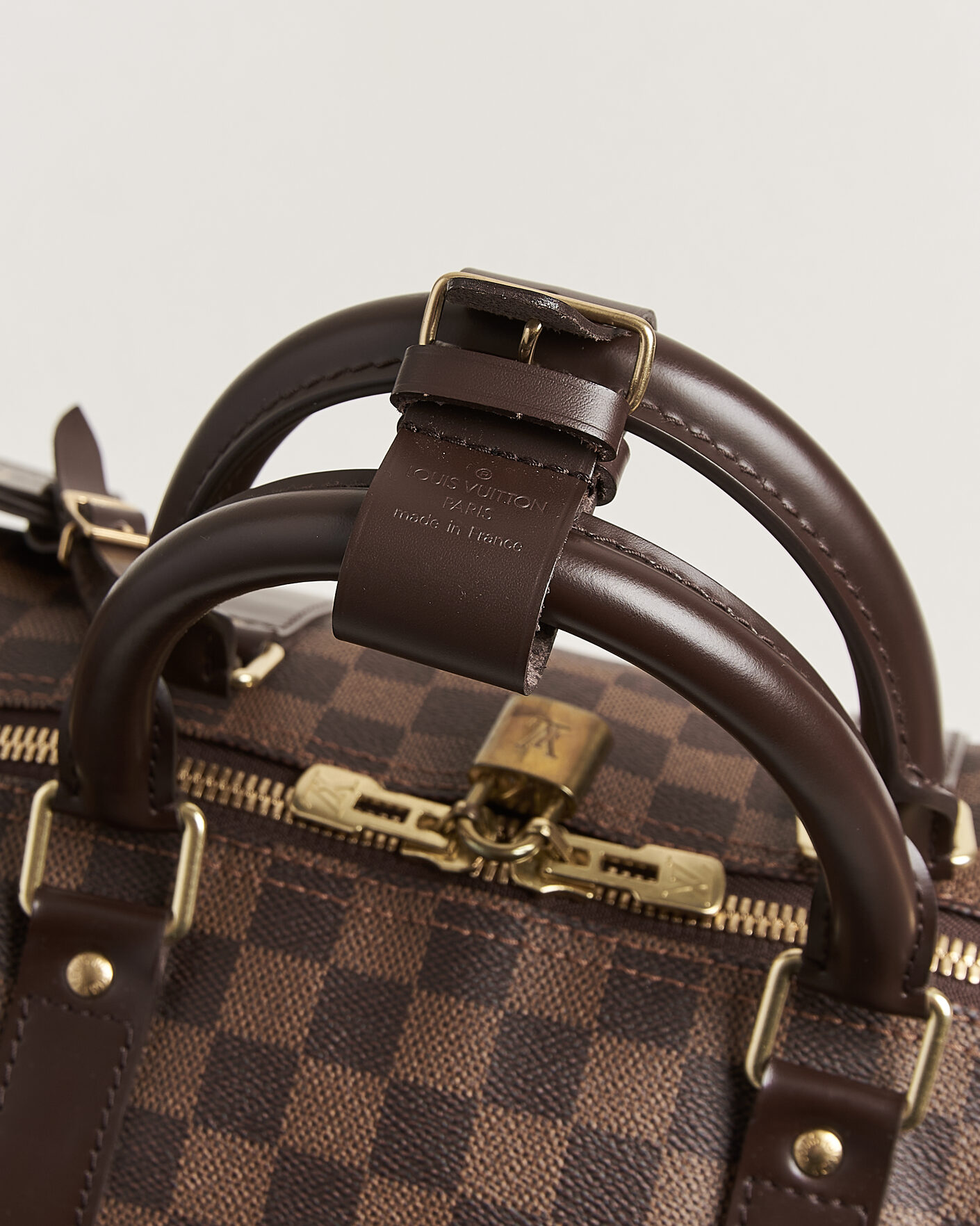 Homme | Pre-Owned & Vintage Bags | Louis Vuitton Pre-Owned | Keepall 50 Damier Ebene