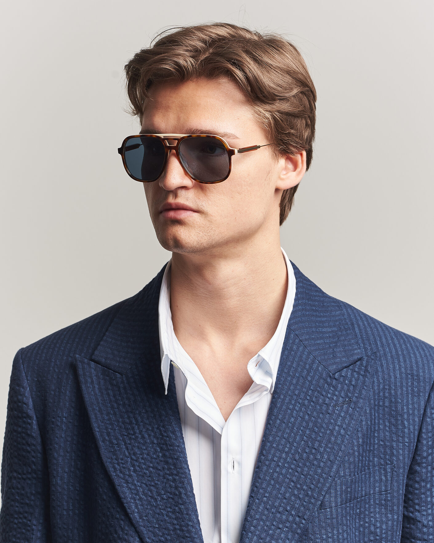 Homme | Lunettes De Soleil | Brunello Cucinelli | 0BC4022S Sunglasses Havana Sigaro