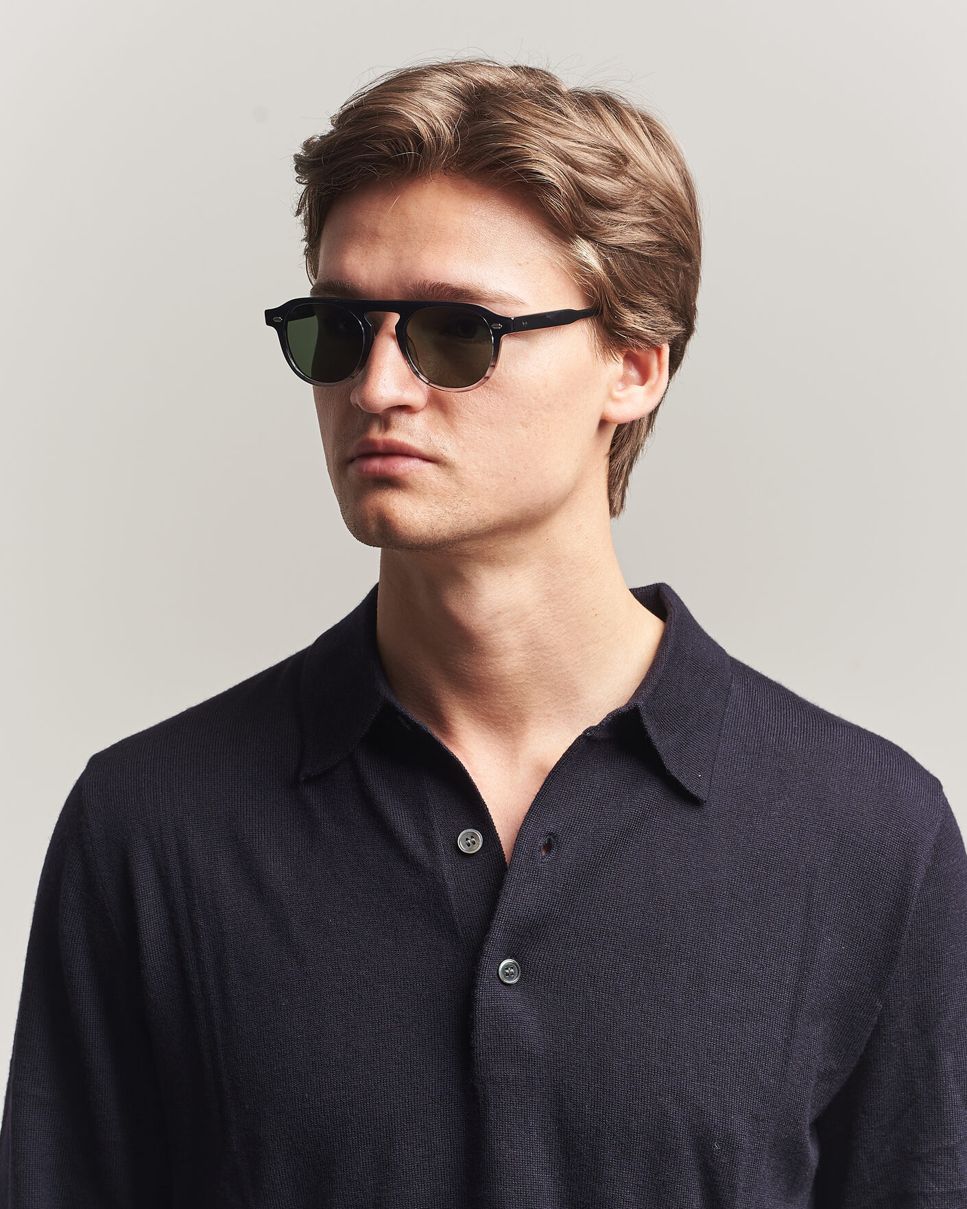 Homme | Lunettes De Soleil | Garrett Leight | Harding Sunglasses Grey Quartz