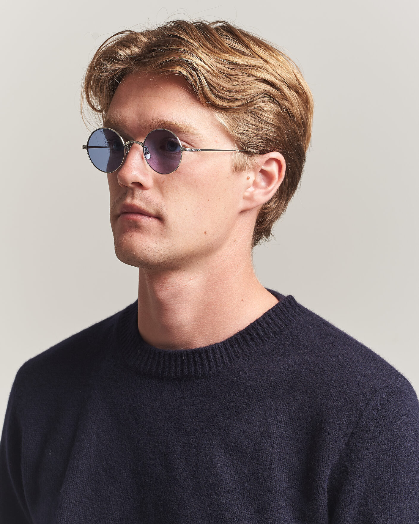 Homme | Lunettes De Soleil | Garrett Leight | GLCO X Ozzy Sunglasses Platinum