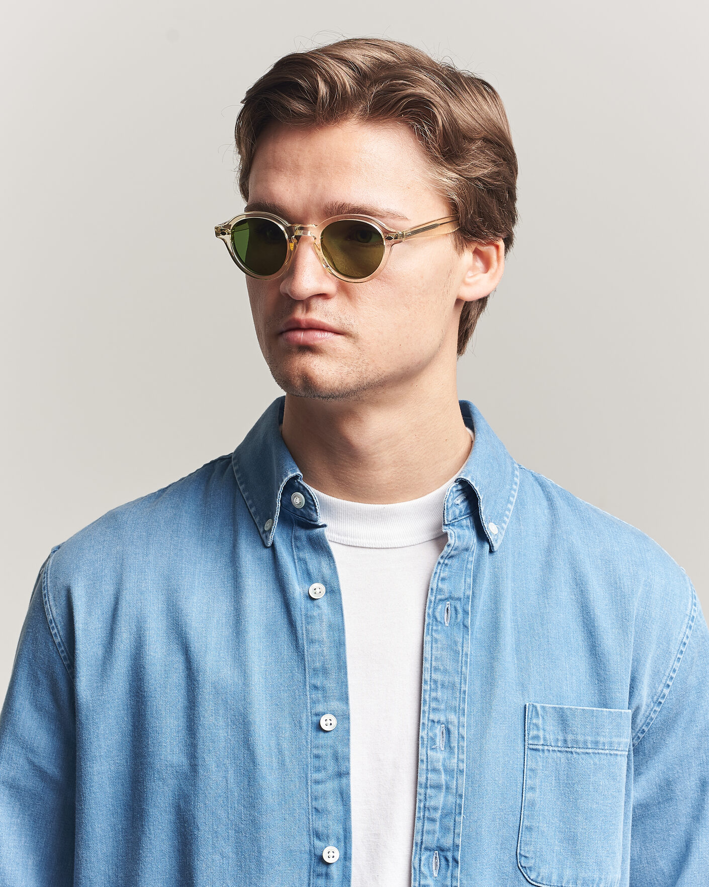 Homme | Lunettes De Soleil | Garrett Leight | Flipper Sunglasses Pure Glass