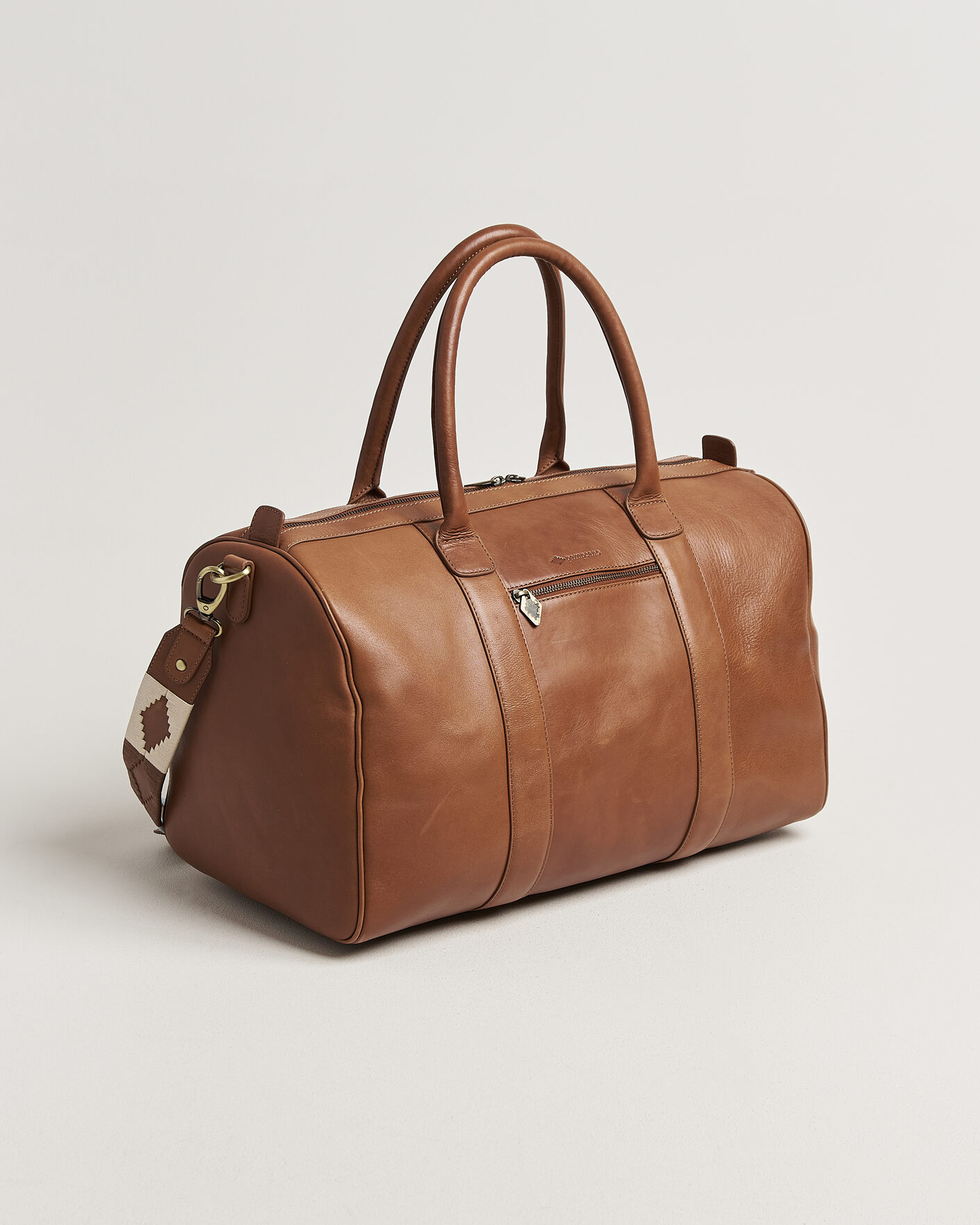 Homme | Sacs | Pampeano | Varon Small Leather Weekend Bag Tan