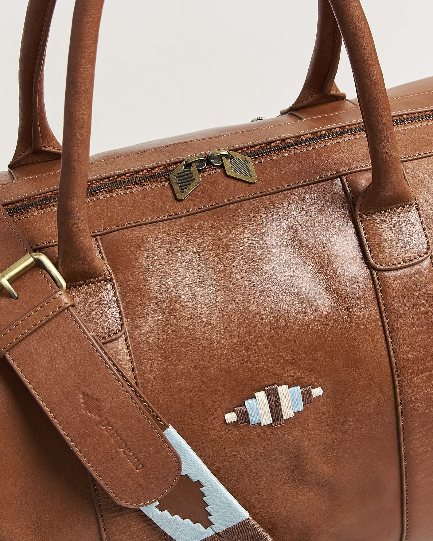 Homme | Sacs | Pampeano | Varon Small Leather Weekend Bag Tan