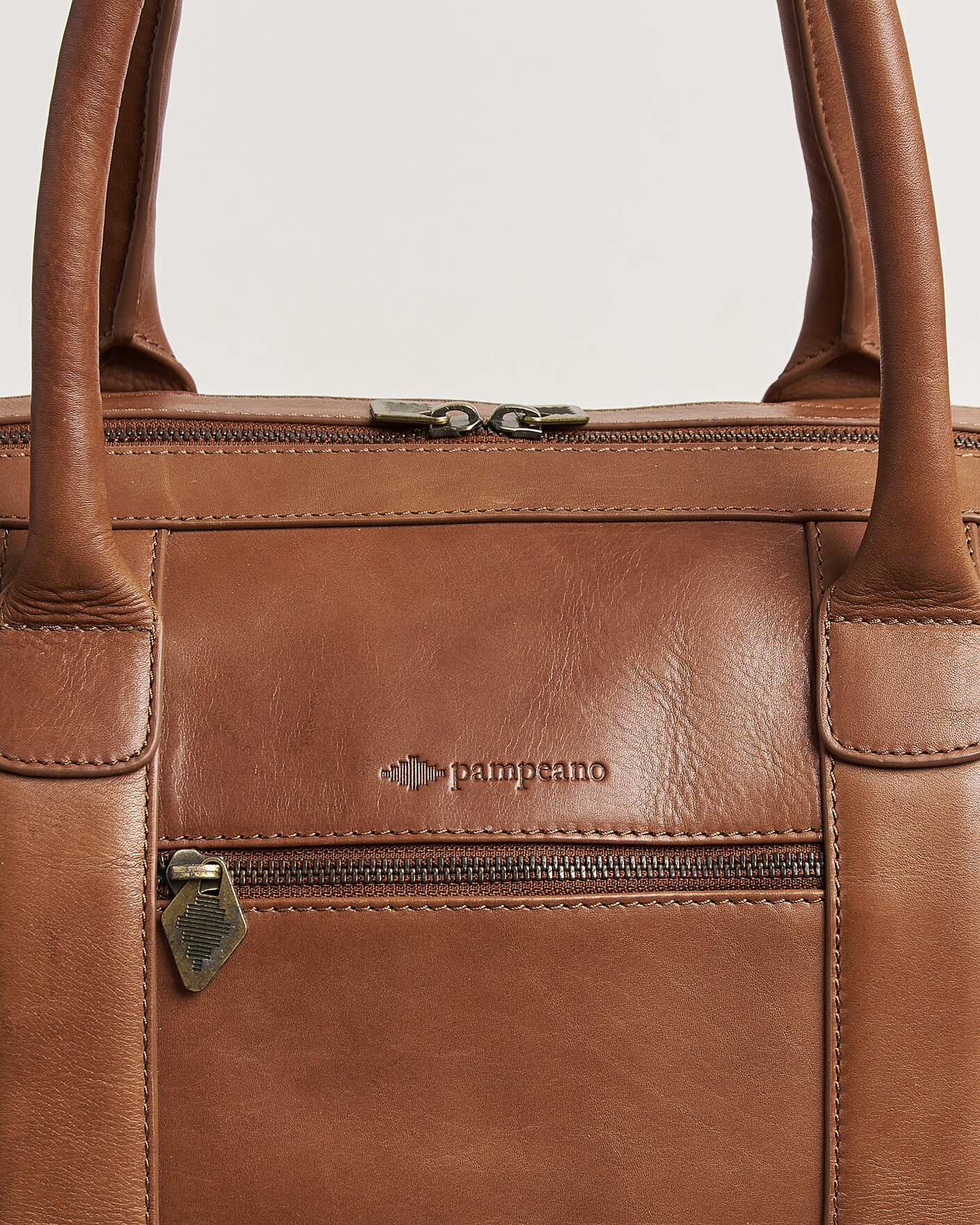 Homme | Sacs | Pampeano | Varon Small Leather Weekend Bag Tan