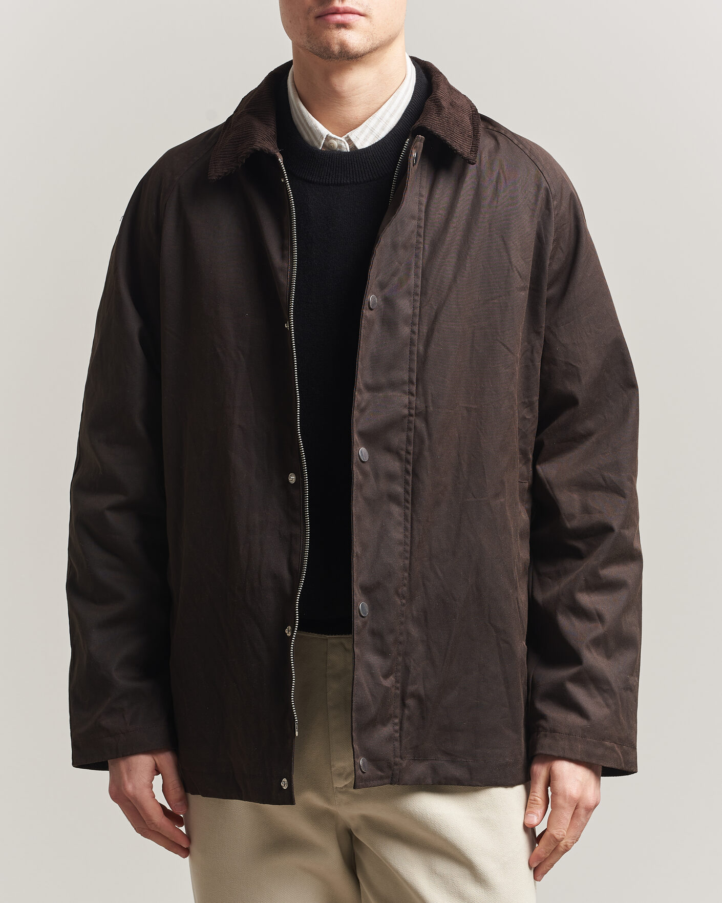 Homme | Manteaux Et Vestes | A Day's March | Limestone Waxed Jacket Dark Brown