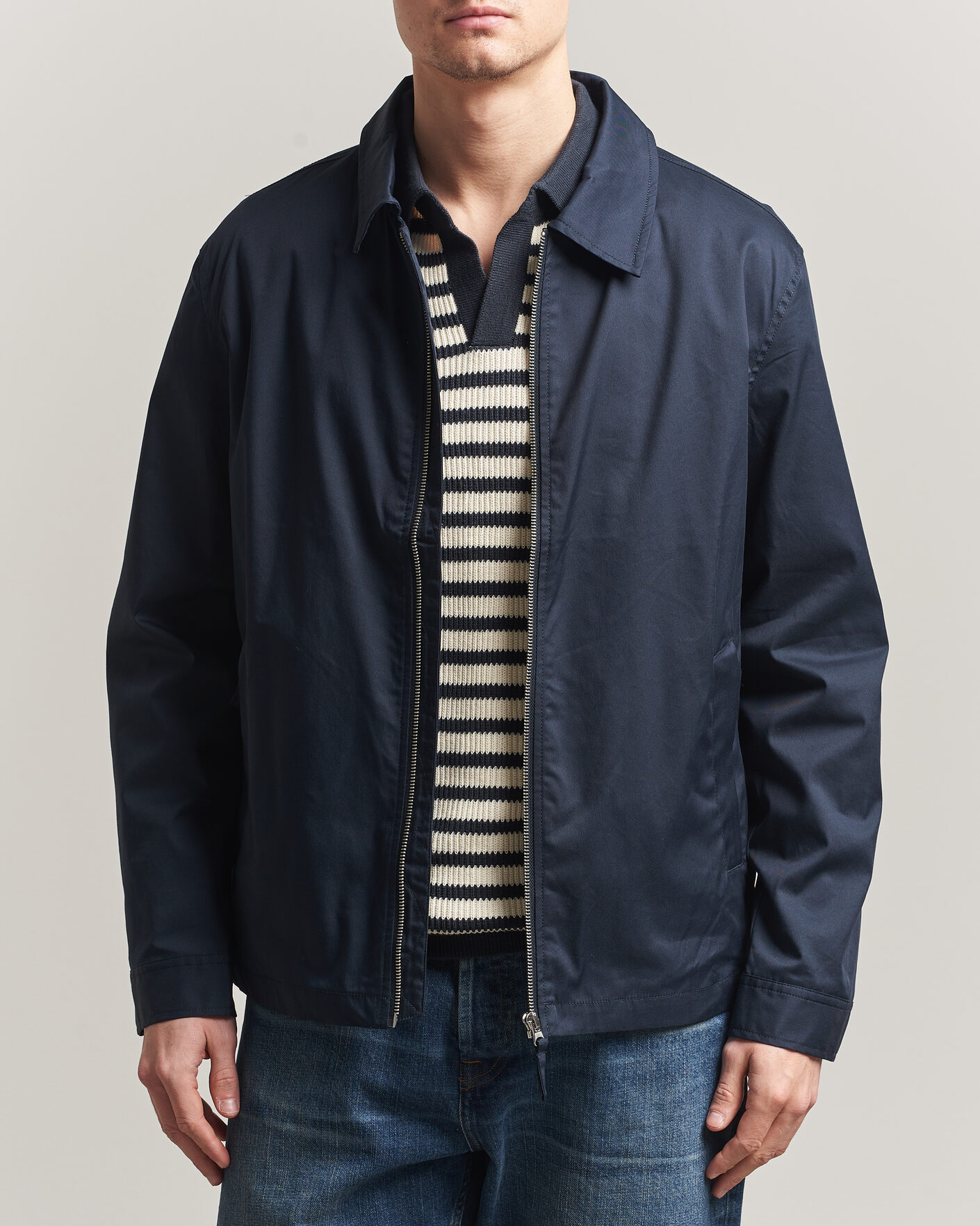 Homme | Manteaux Et Vestes | A Day's March | Garland Cotton Jacket Navy