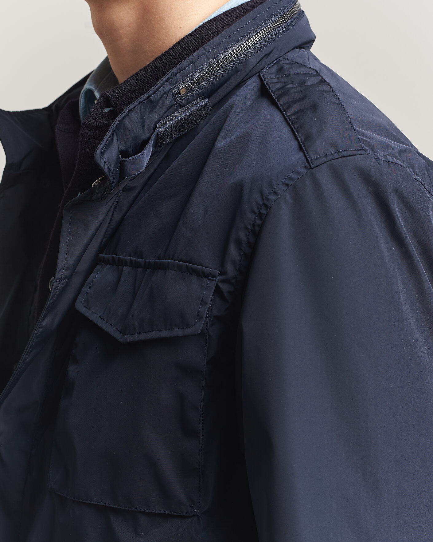 Homme | Manteaux Et Vestes | A Day's March | Barnett M65 Nylon Jacket Navy
