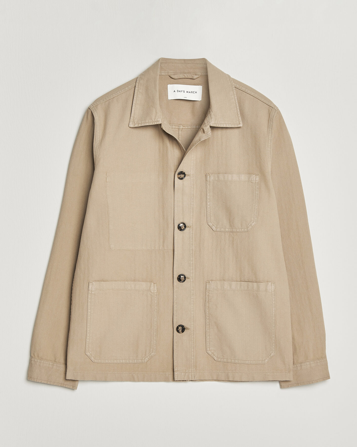  | Nouveautés dans le magasin | A Day's March | Original Herringbone Overshirt Desert Taupe