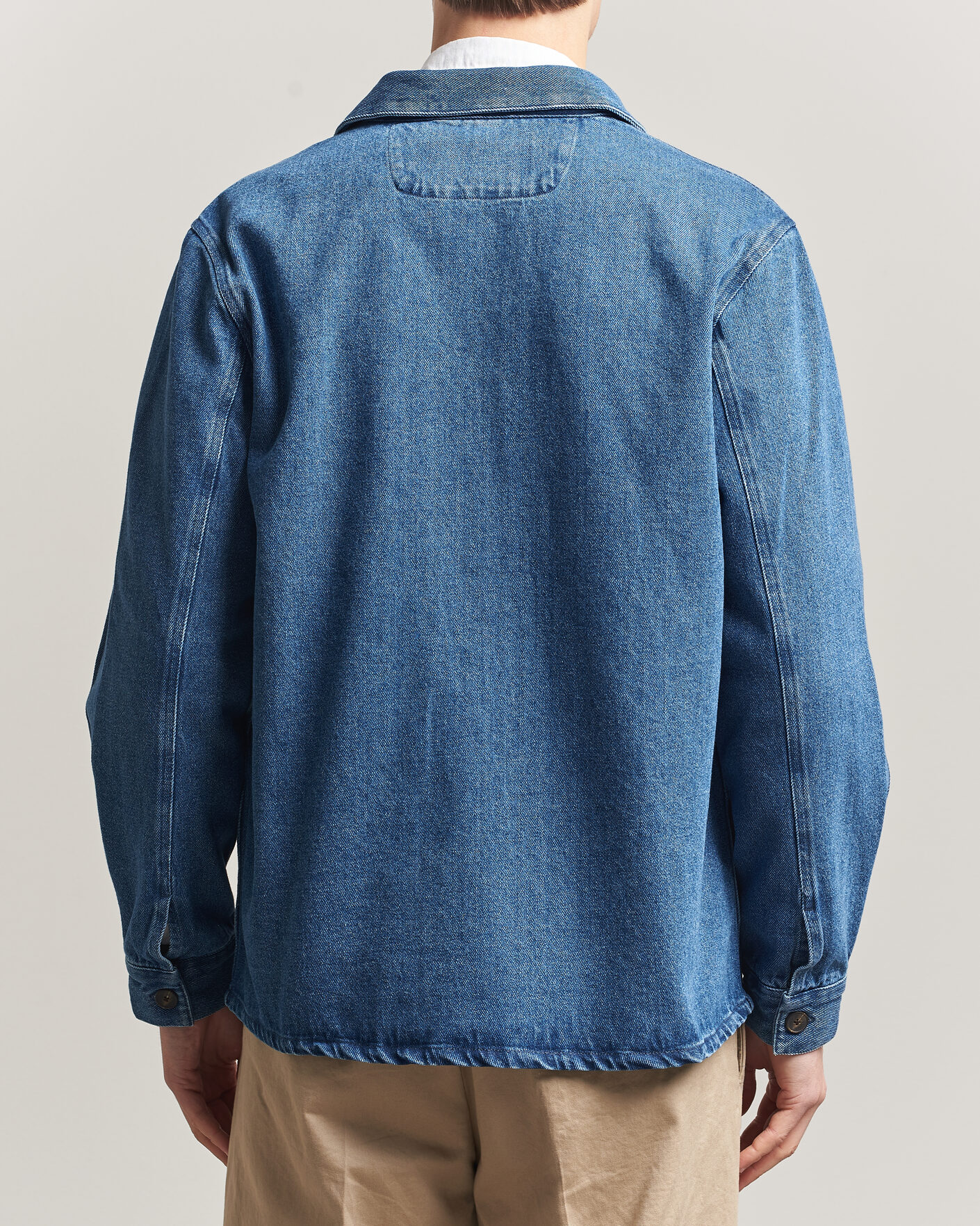 Homme | Chemises | A Day's March | Algot Denim Overshirt Washed Blue