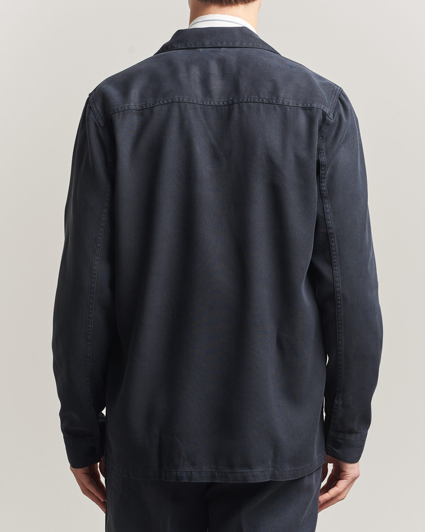 Homme | Chemises | A Day's March | Banagher Lyocell Overshirt Navy