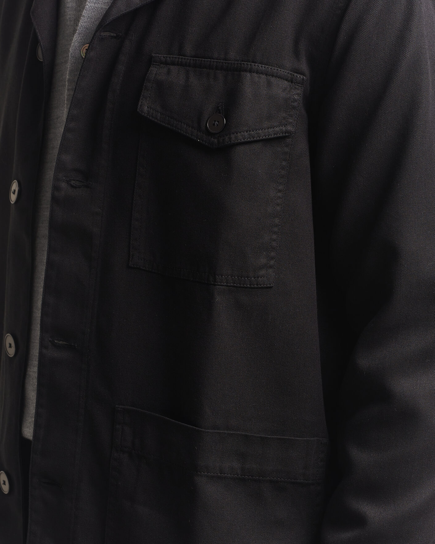 Homme | Chemises | A Day's March | Banagher Lyocell Overshirt Black