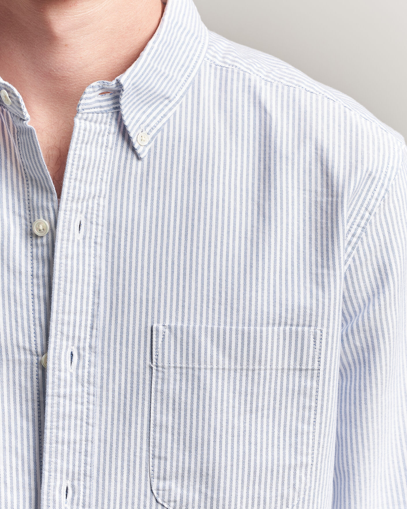 Homme | Chemises | A Day's March | Original Oxford Shirt Blue/White