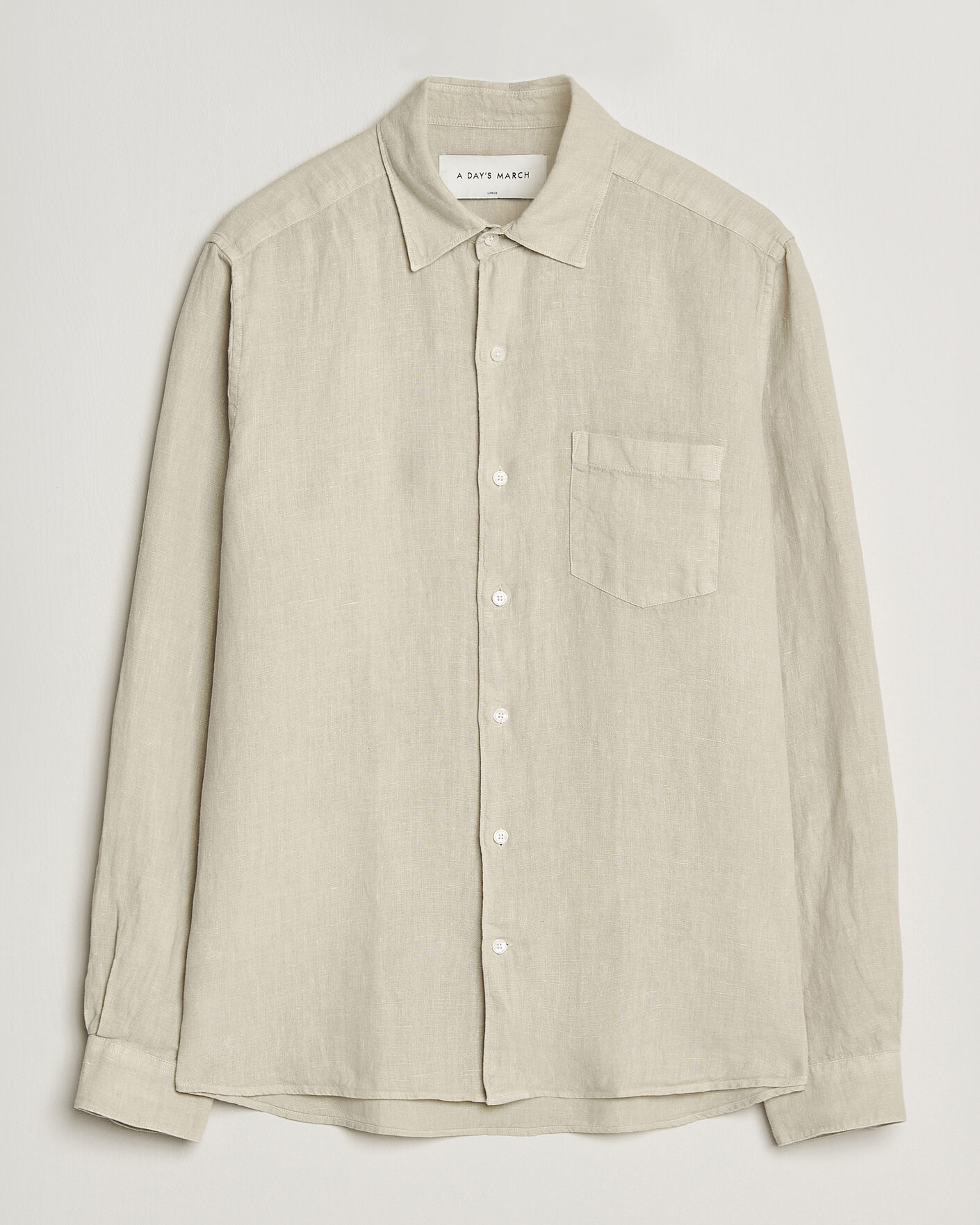 Homme | Chemises | A Day's March | Daintree Linen Shirt Moonstruck