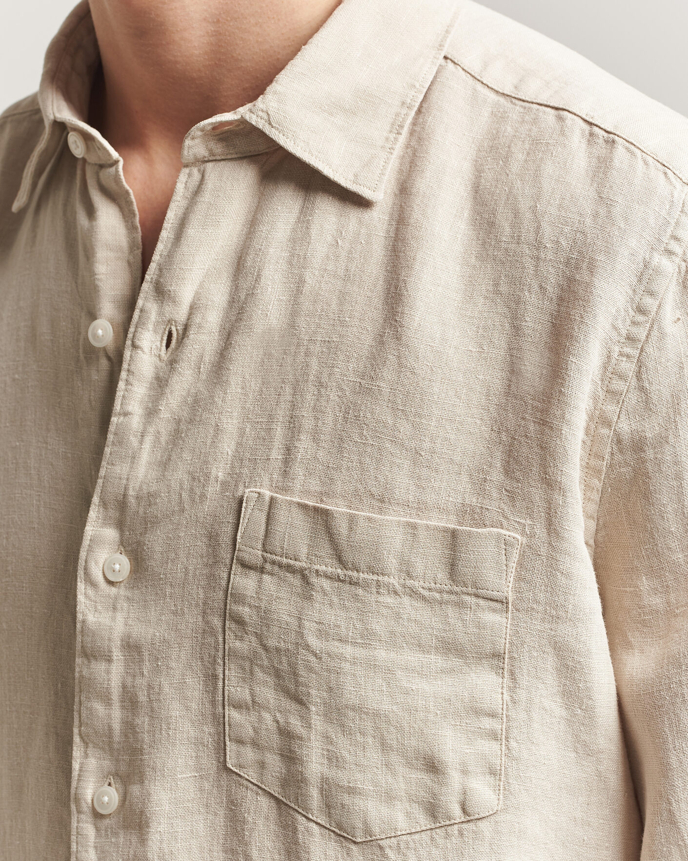 Homme | Chemises | A Day's March | Daintree Linen Shirt Moonstruck