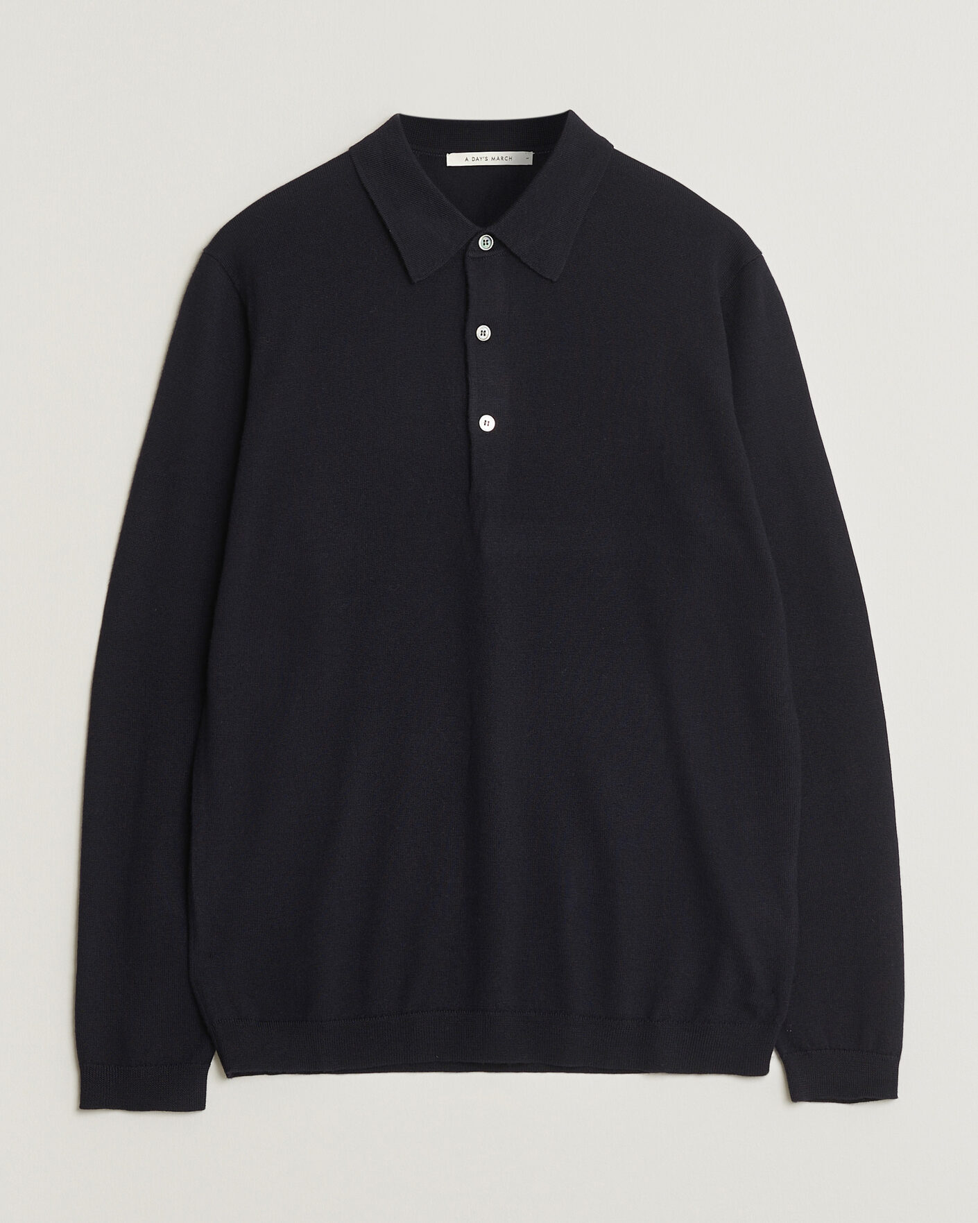 Homme | Pulls Et Tricots | A Day's March | Ambroz Merino Polo Navy