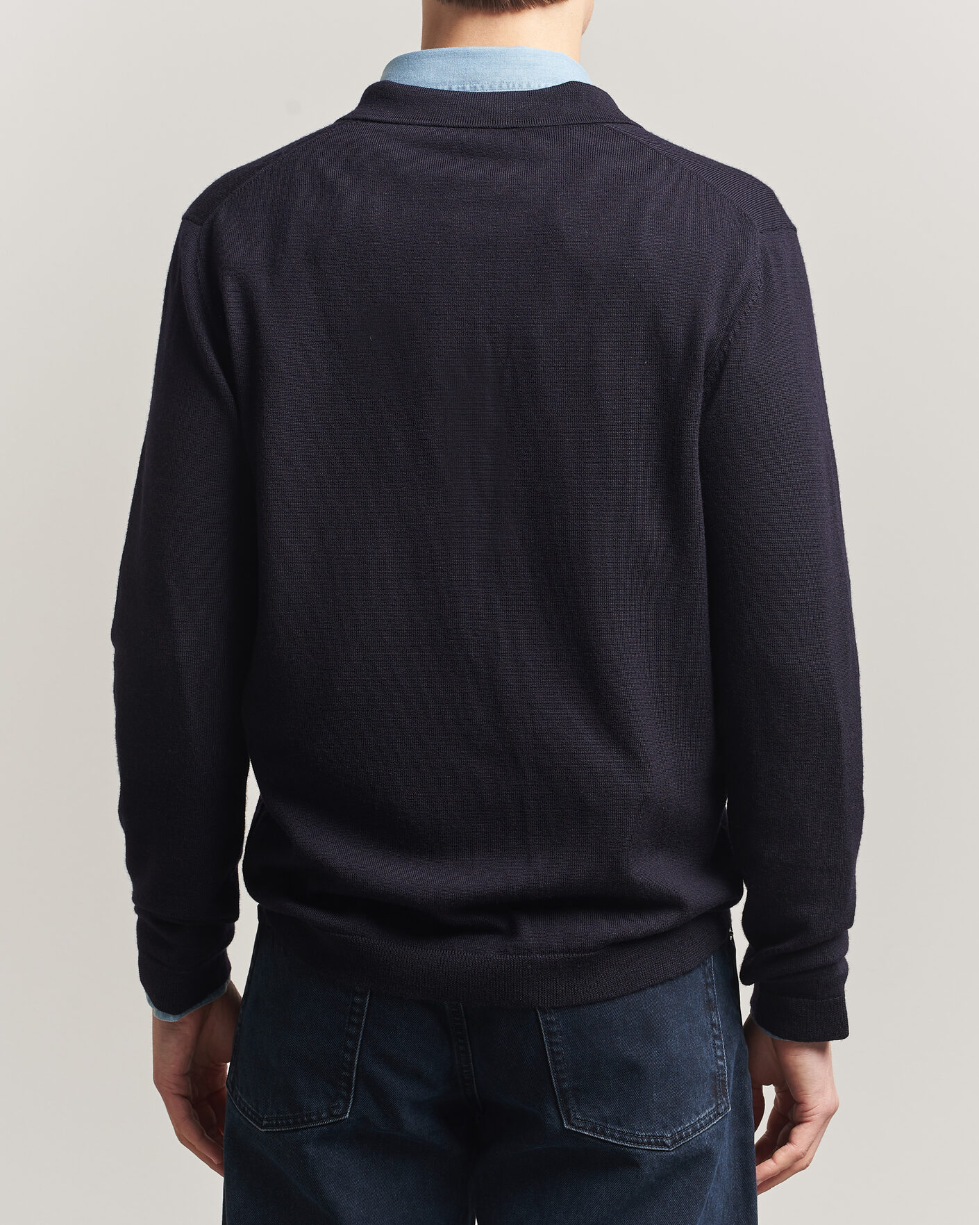 Homme | Pulls Et Tricots | A Day's March | Ambroz Merino Polo Navy