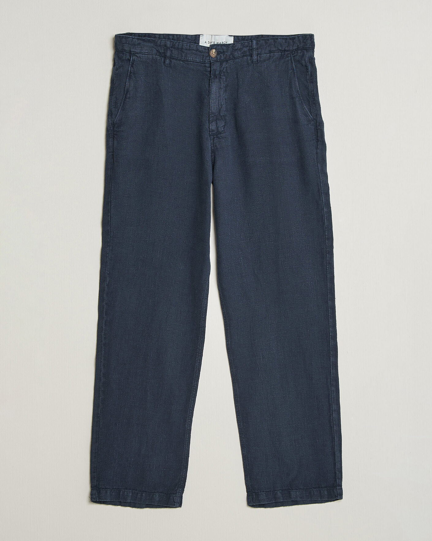 Homme | Pantalons | A Day's March | Redwood Linen Trousers Navy
